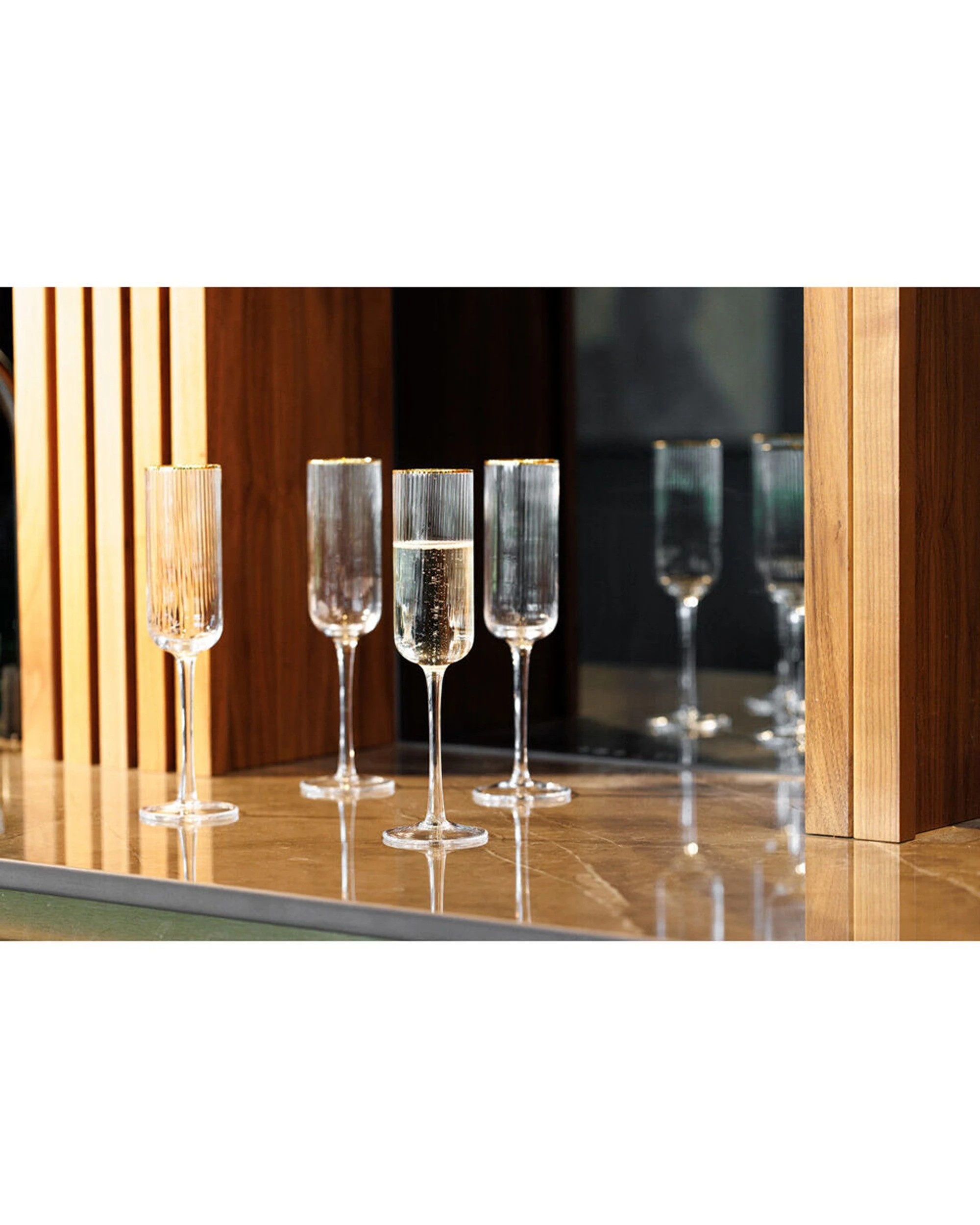 5 Mikasa 4pc Sorrento Crystal Flute Glass Set 200ml - Clear, 5 of 6