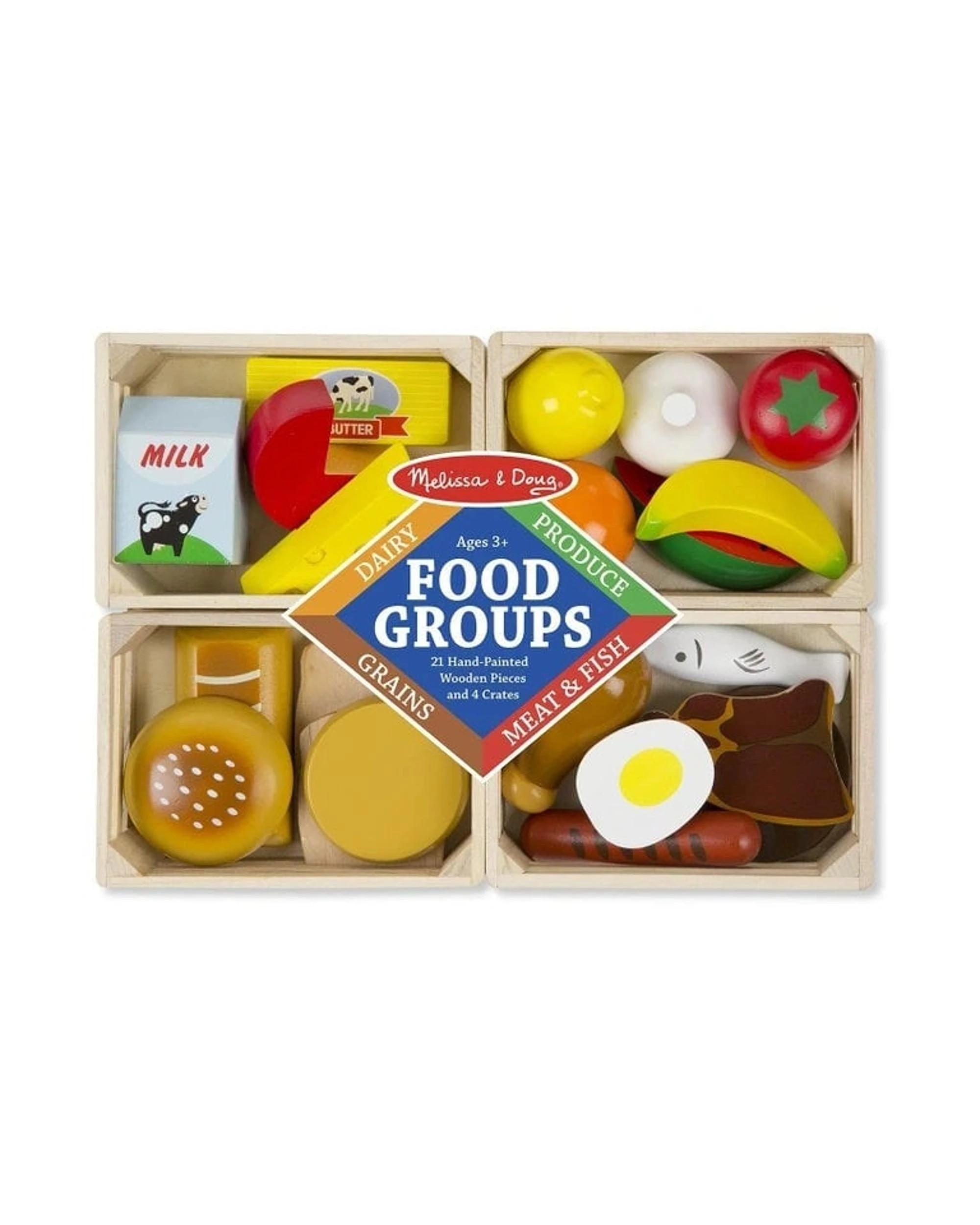 1 Melissa and Doug Wooden Food Groups, 1 of 4