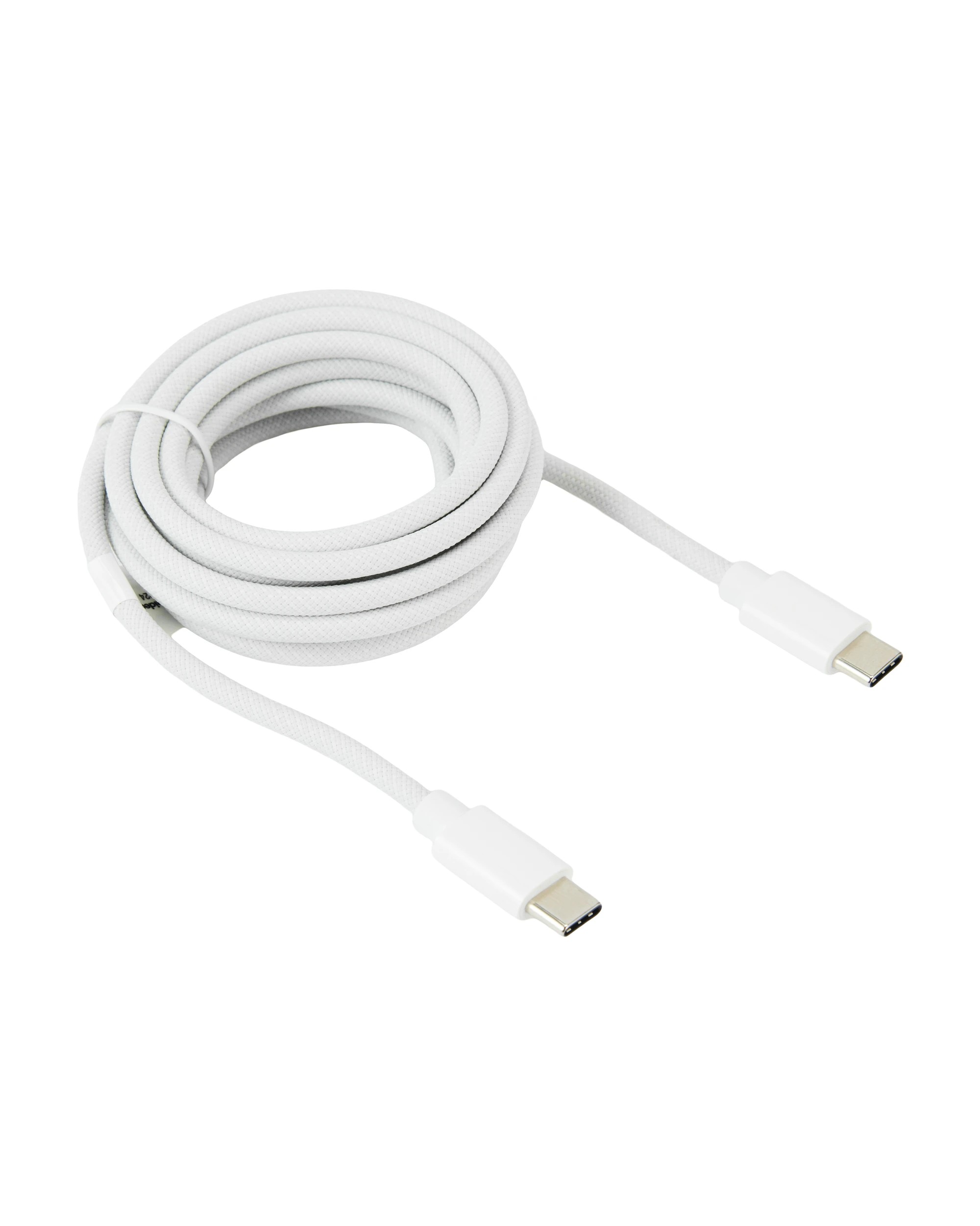 3 USB-C to USB-C Braided Cable - 2m, White, 3 of 4