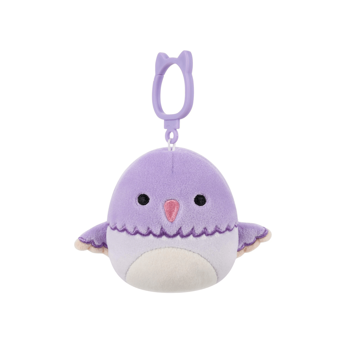 2 Kellytoy Squishmallows Charmaine the Hummingbird 3.5 inch Clip-On Plush - Purple, 2 of 6
