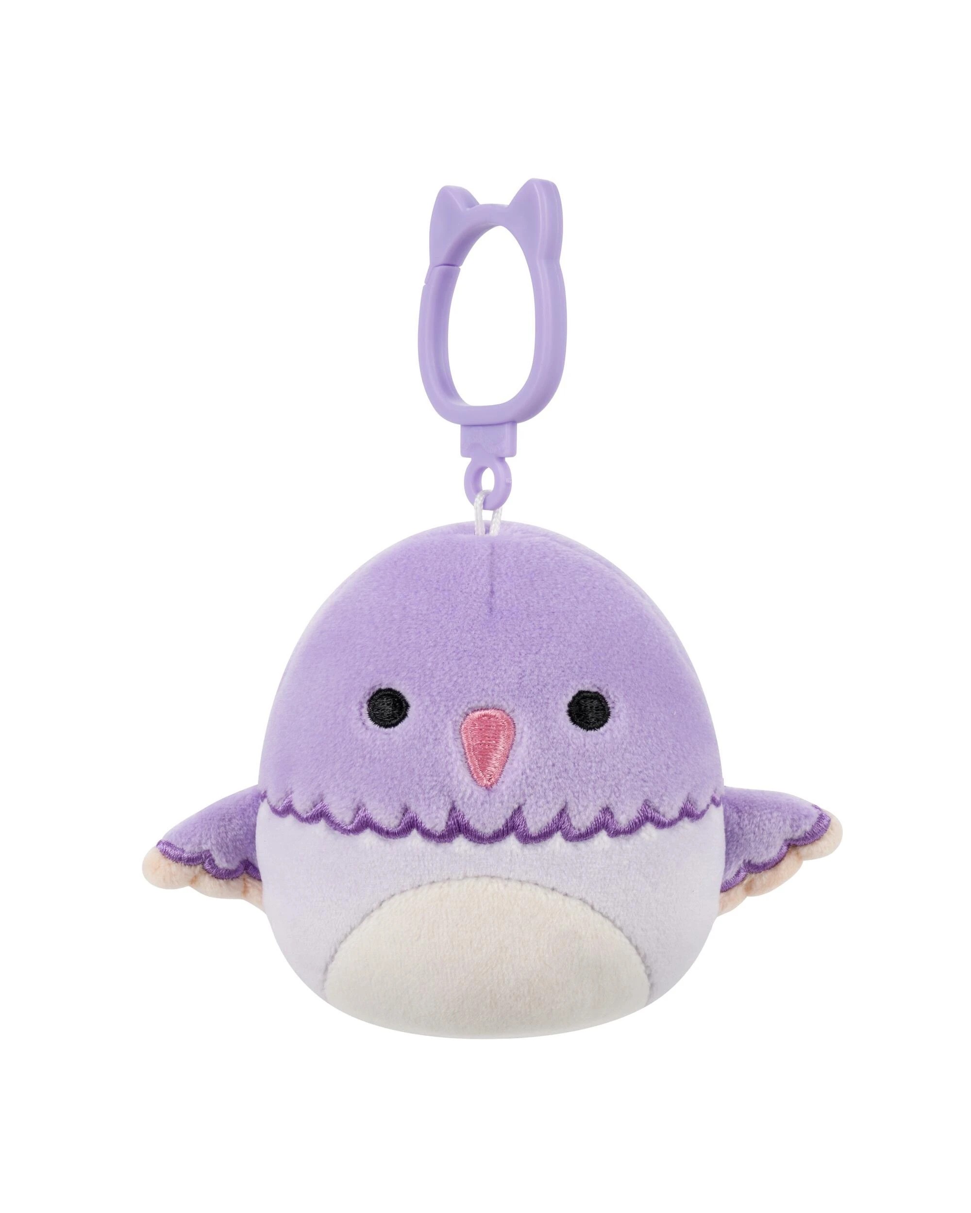 2 Squishmallows Charmaine the Hummingbird 3.5 inch Clip-On Plush - Purple, 2 of 6