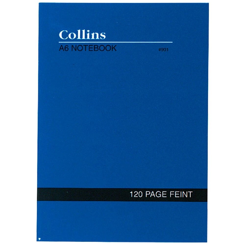 1 Collins A6 No.901 Feint Ruled Notebook 120 Page, 1 of 1