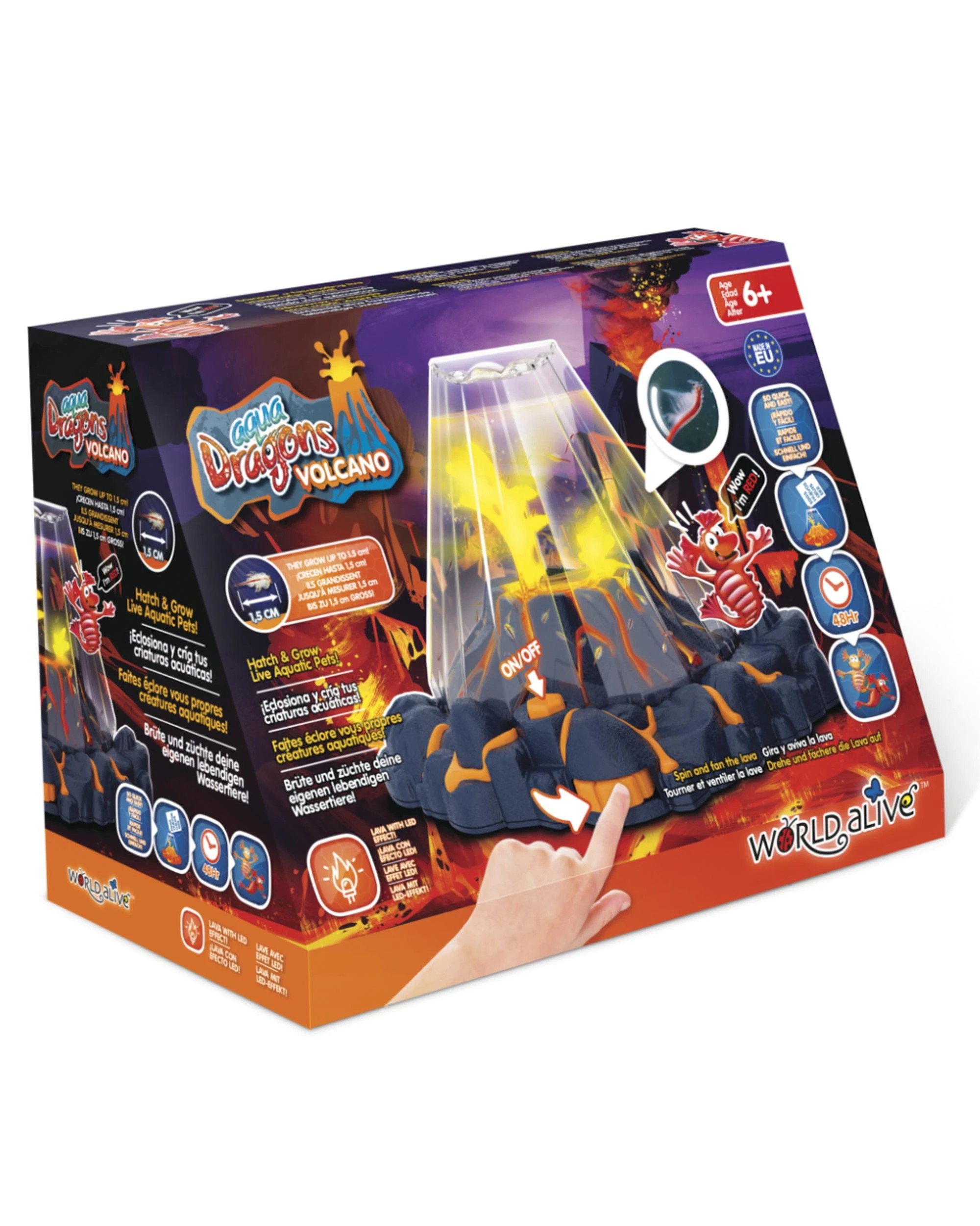 1 Aqua Dragons Volcano Habitat Box Kit, 1 of 2