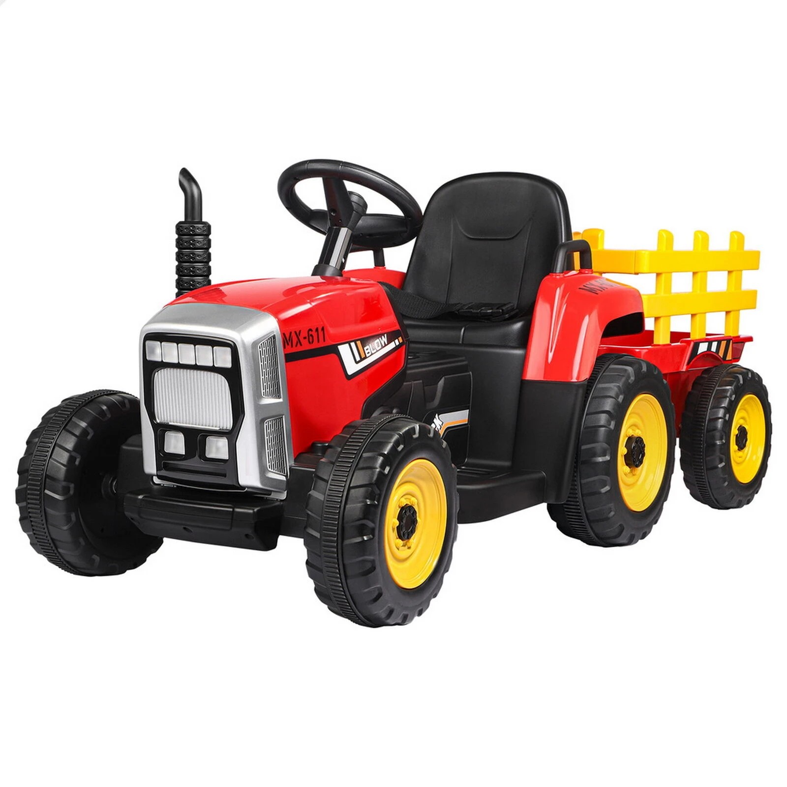 1 Alfordson Kids Ride On Car Tractor 12V Electric Toy Vehicle Child Toddlers - Red, 1 of 10