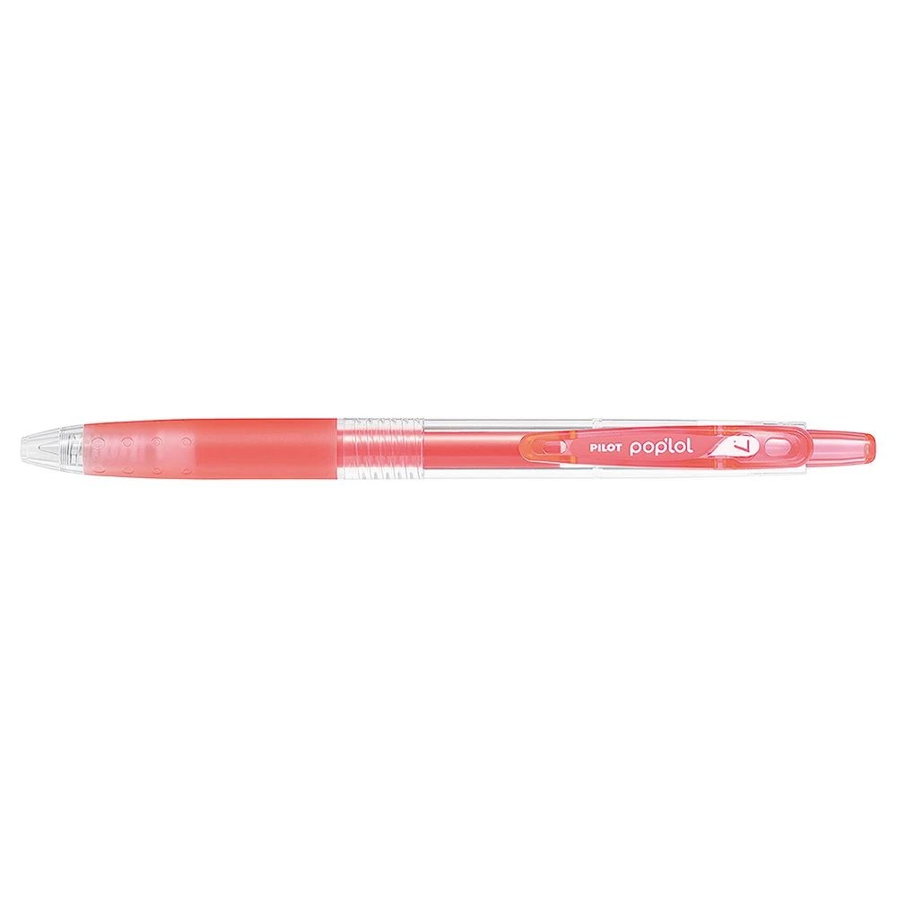 2 PILOT Pop'Lol  Retractable Gel Pen 0.7mm Neon Red, 2 of 2