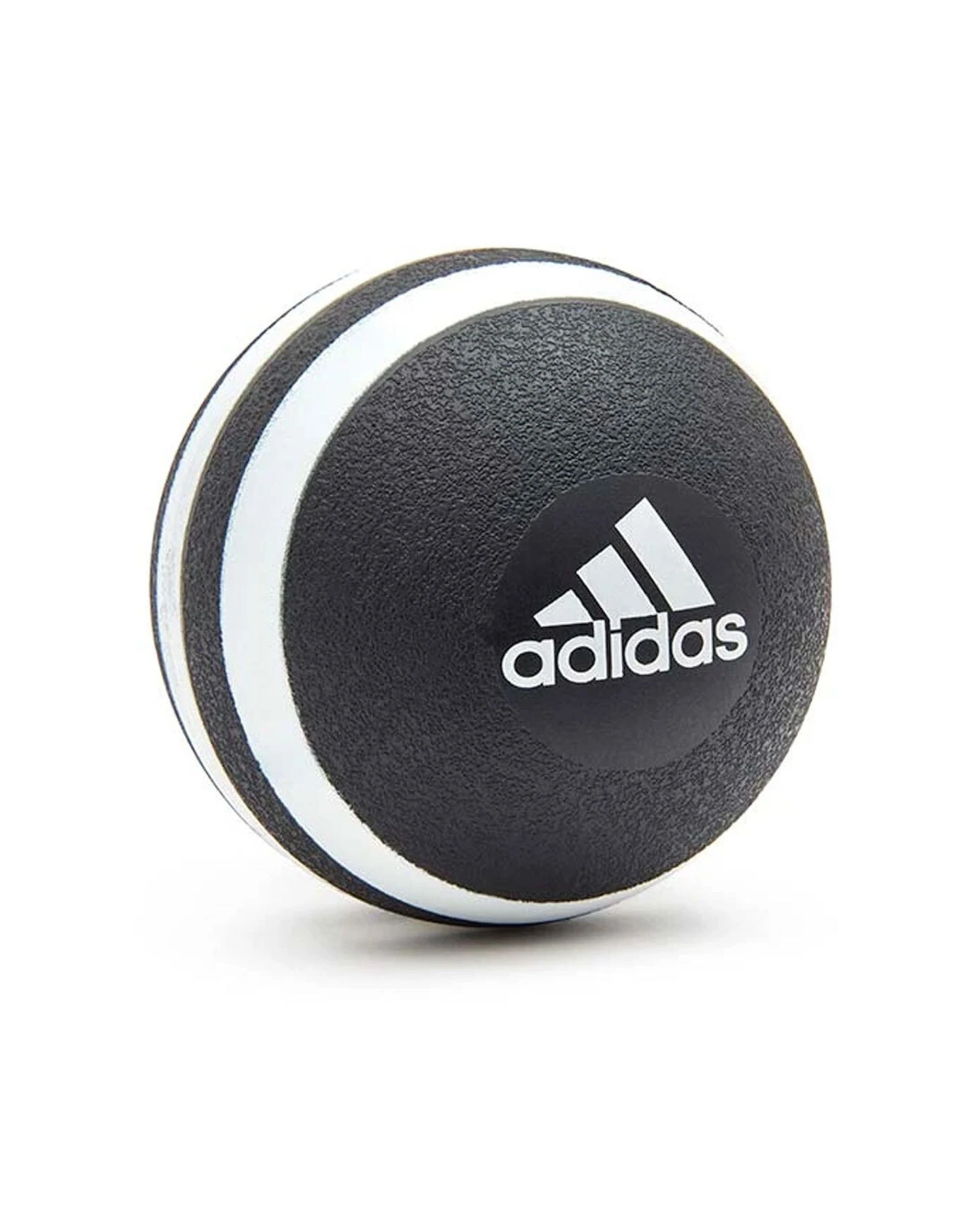 1 Adidas Massage Ball 8.3cm Cork Inner PU Outer Pain Relief Targeted Pressure - Black, 1 of 9