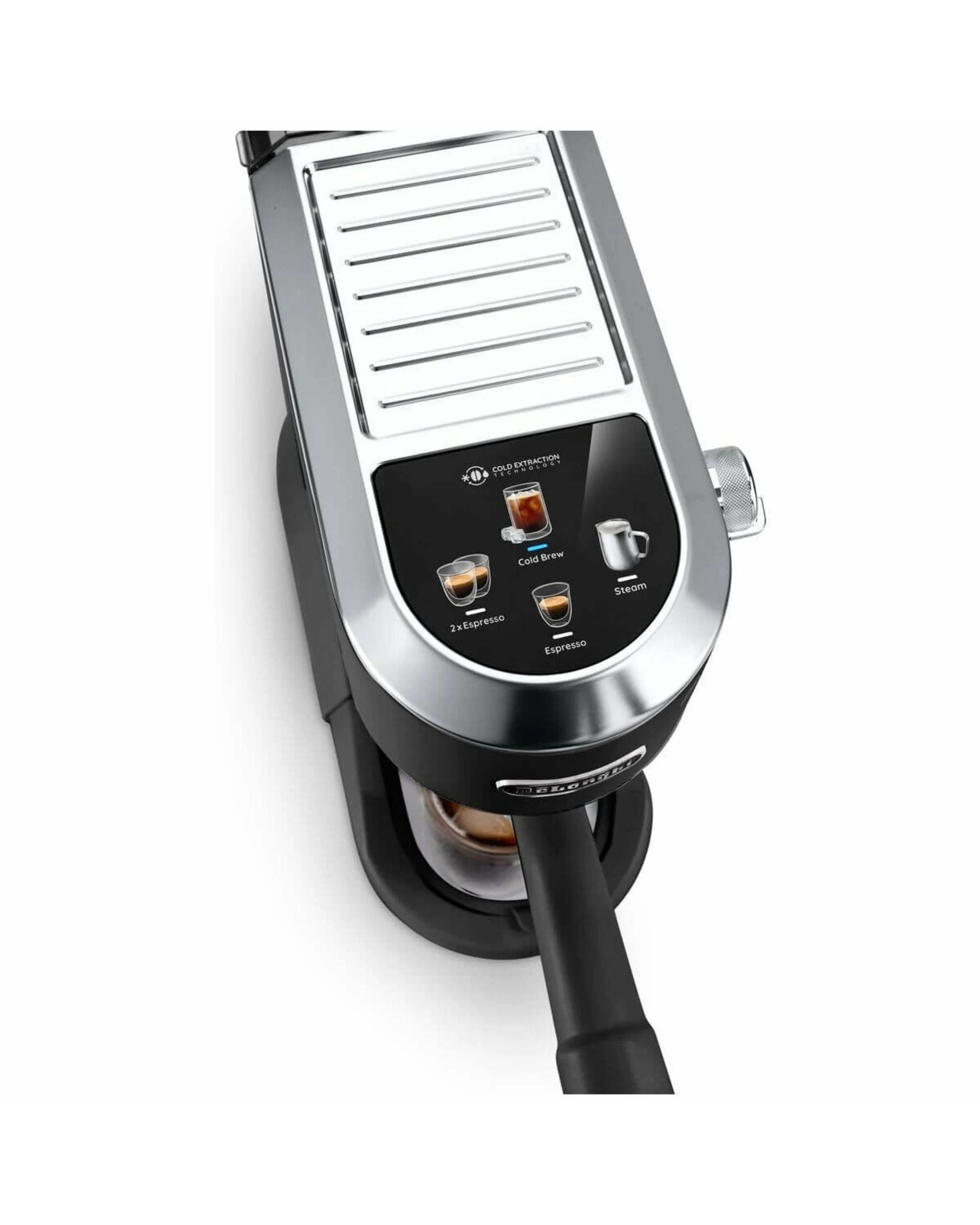 3 De'Longhi Dedica Duo Coffee Machine with Cold Brew Black, 3 of 5
