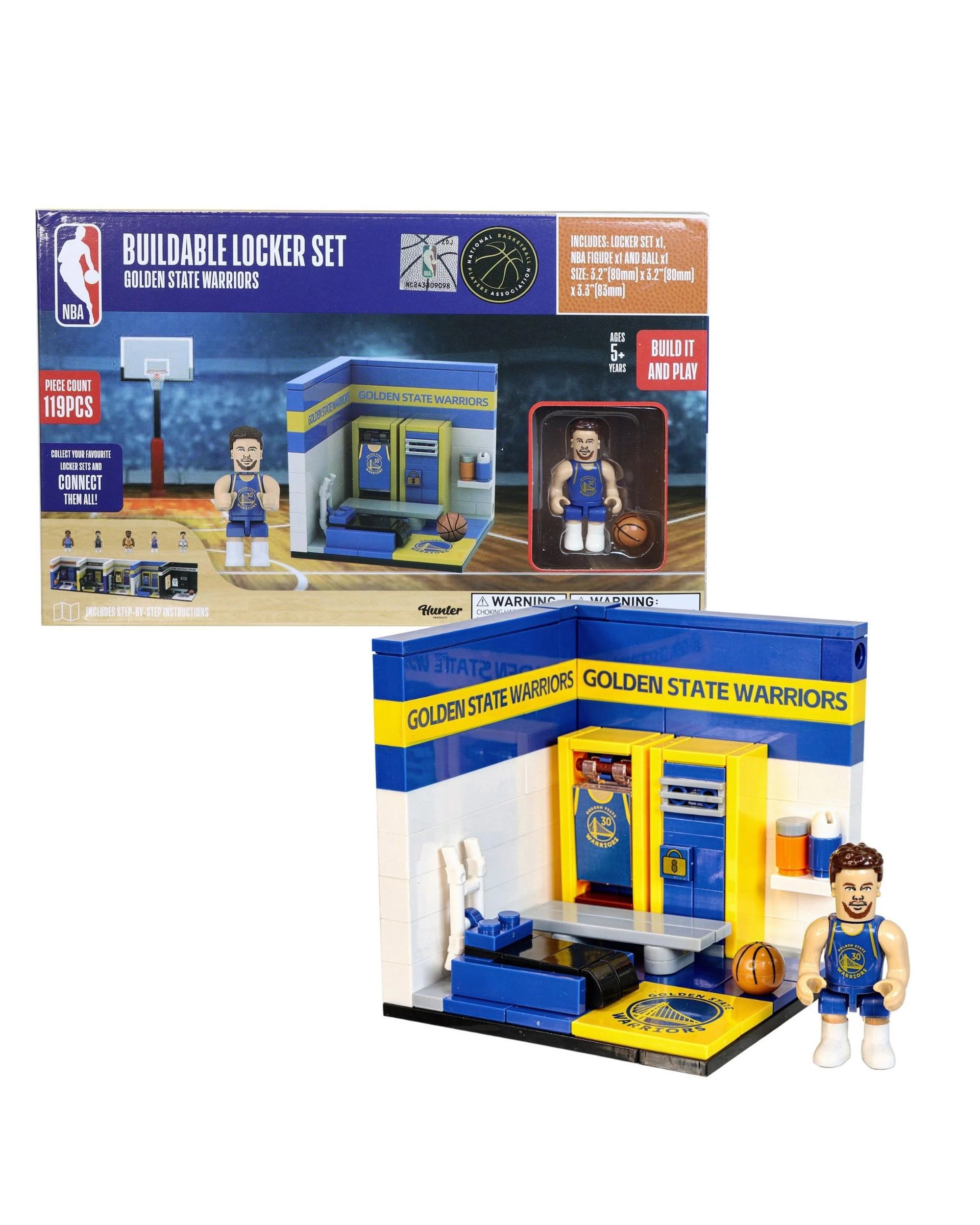 1 NBA Buildable Locker Set Golden State Warriors, 1 of 3