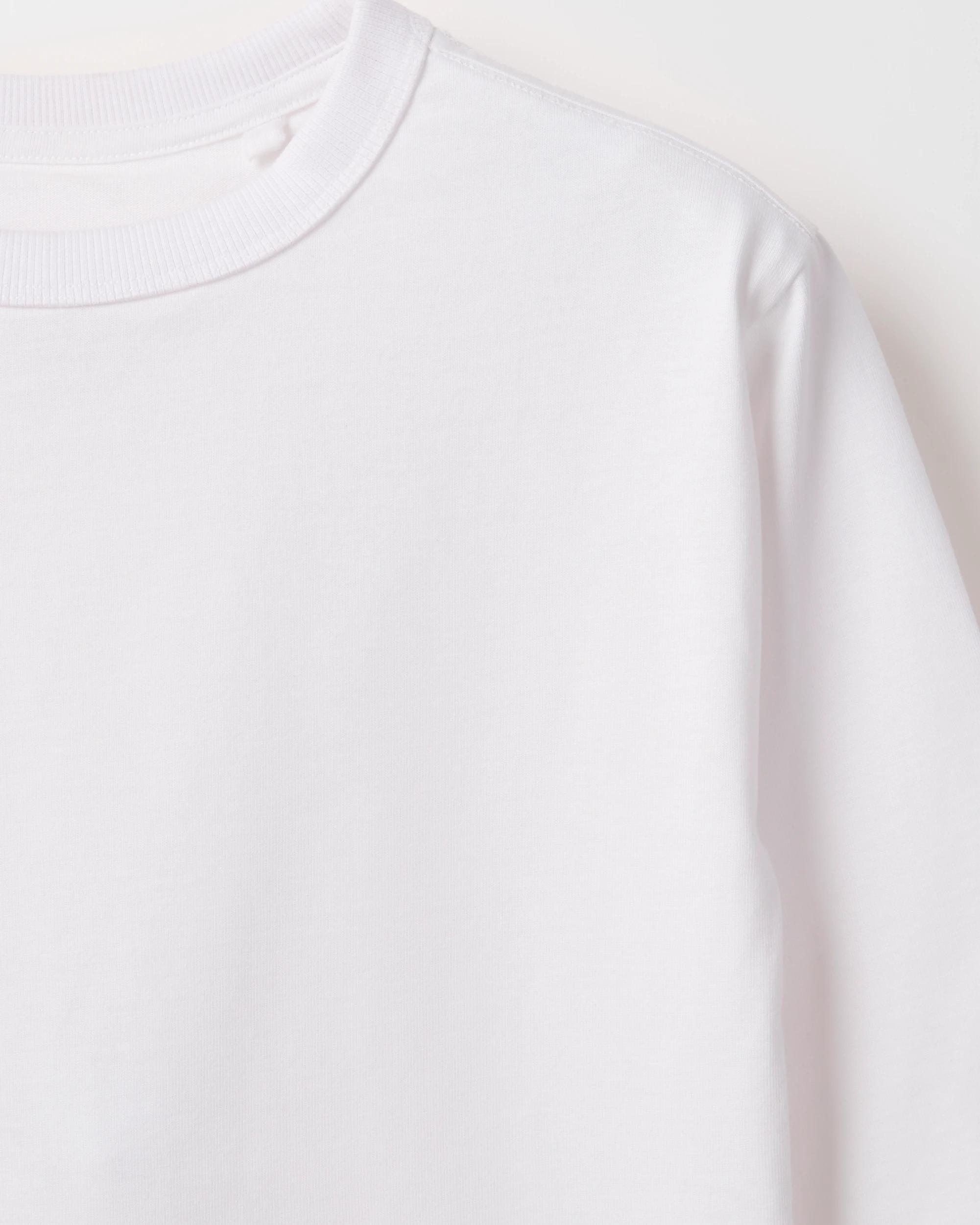 3 Target Kids Organic Cotton 2 Pack Plain Long Sleeve T-Shirt WHITE, 3 of 3