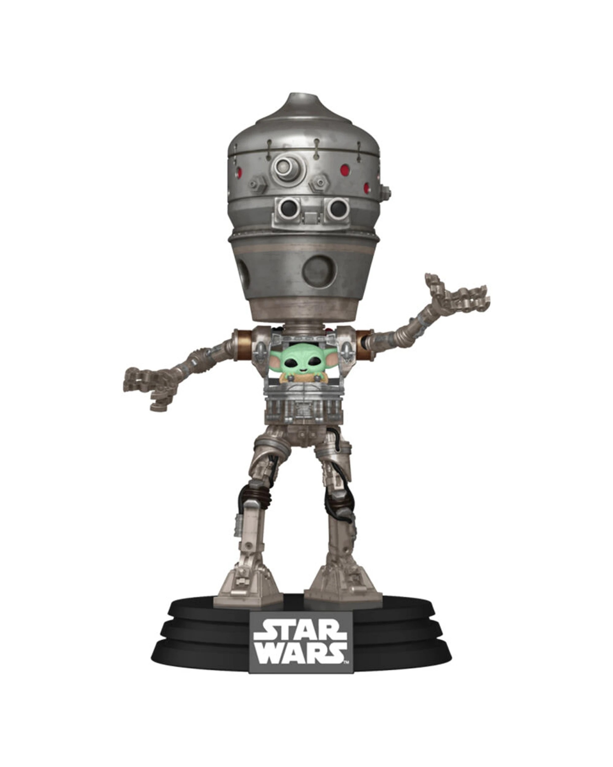 1 Star Wars IG-12 With Grogu Deluxe Pop Vinyl Bobblehead Action Figure 6.75 Inch
 - metallic, 1 of 3