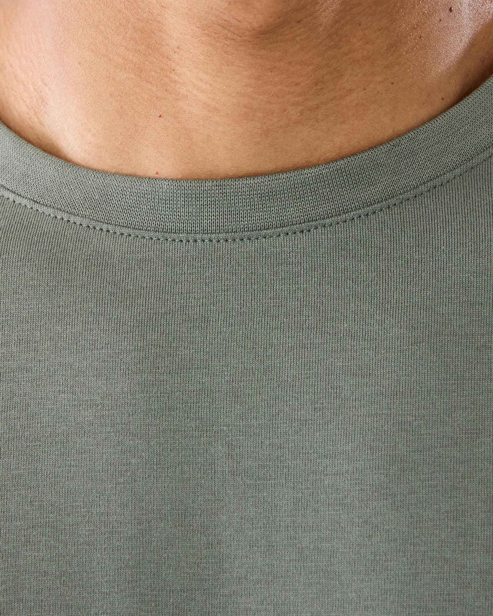 5 Cotton Longline T-shirt Grn Agave, 5 of 6