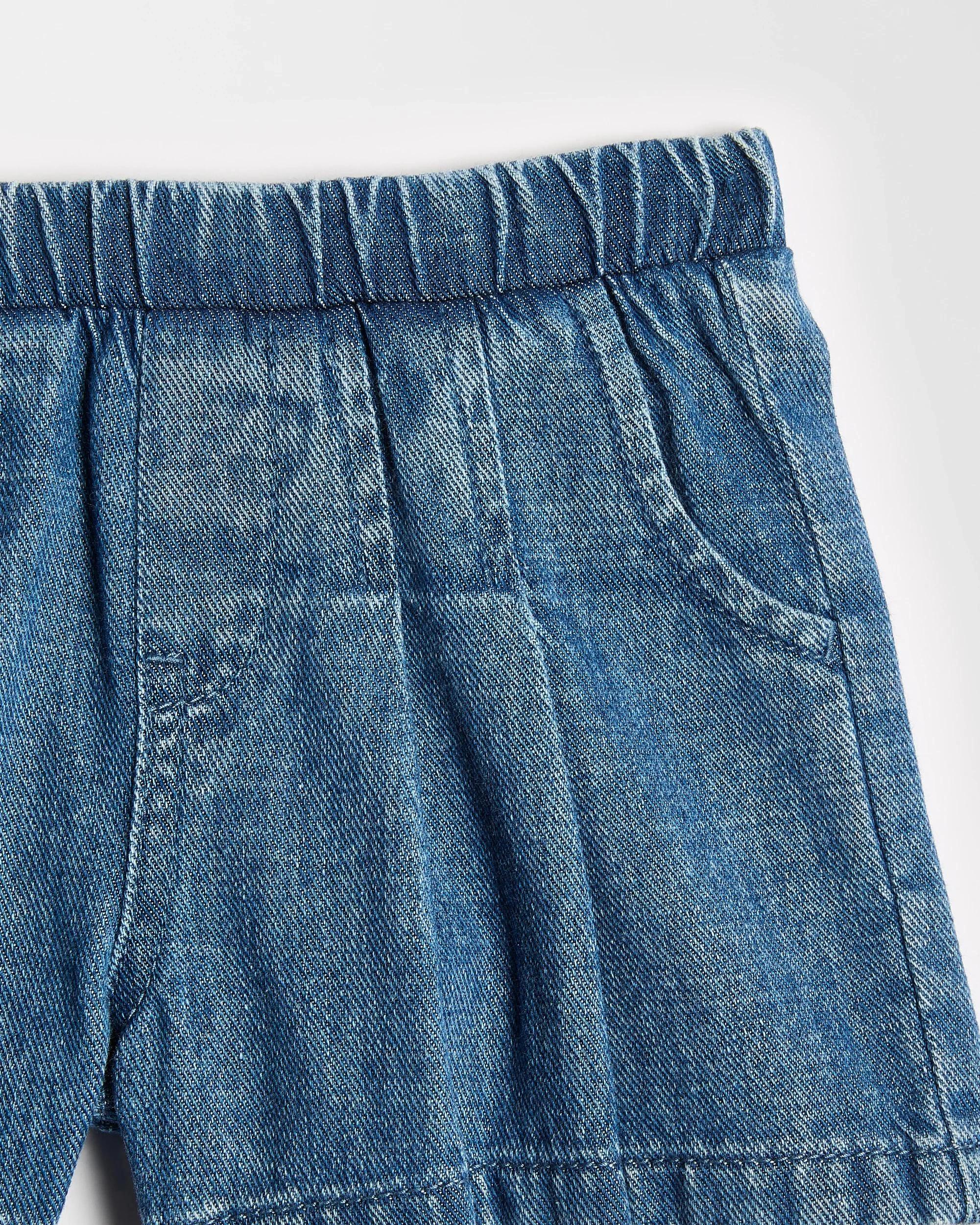 2 Target Baby Girls Denim Skort BLUE MID WASH, 2 of 3
