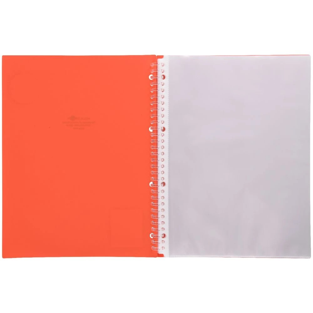 3 Aqua Drops Refillable Display Book A4 20 Pockets Vivid Red, 3 of 4