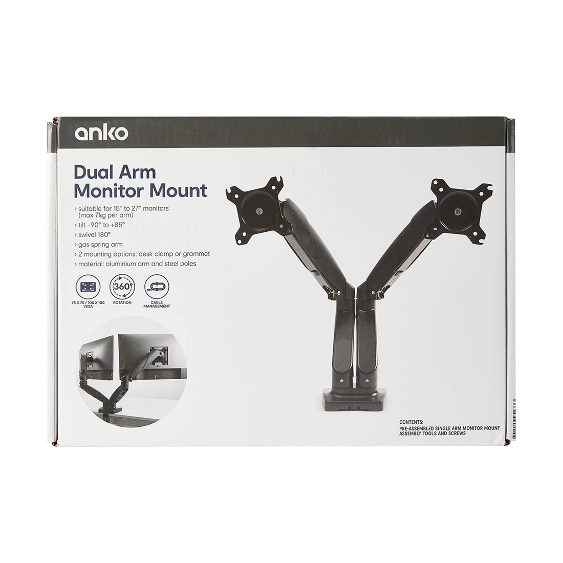 10 Dual Arm Monitor Mount, 10 of 10