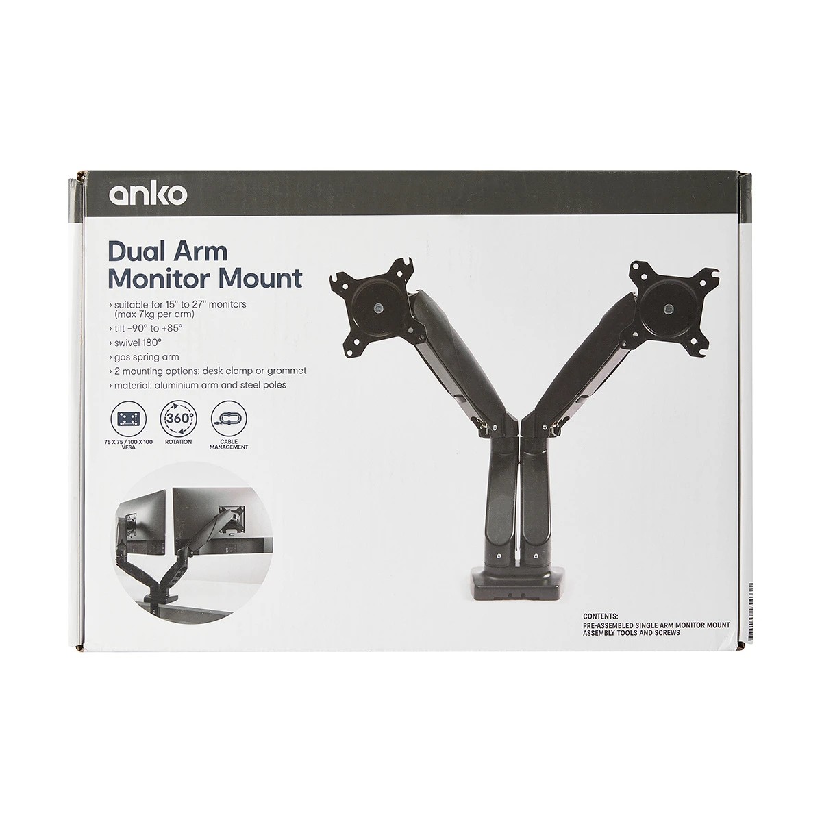 10 Dual Arm Monitor Mount, 10 of 10