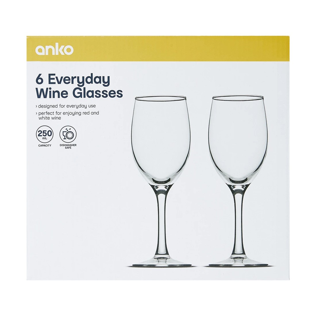 6 6 Everyday Wine Glasses, 6 of 6