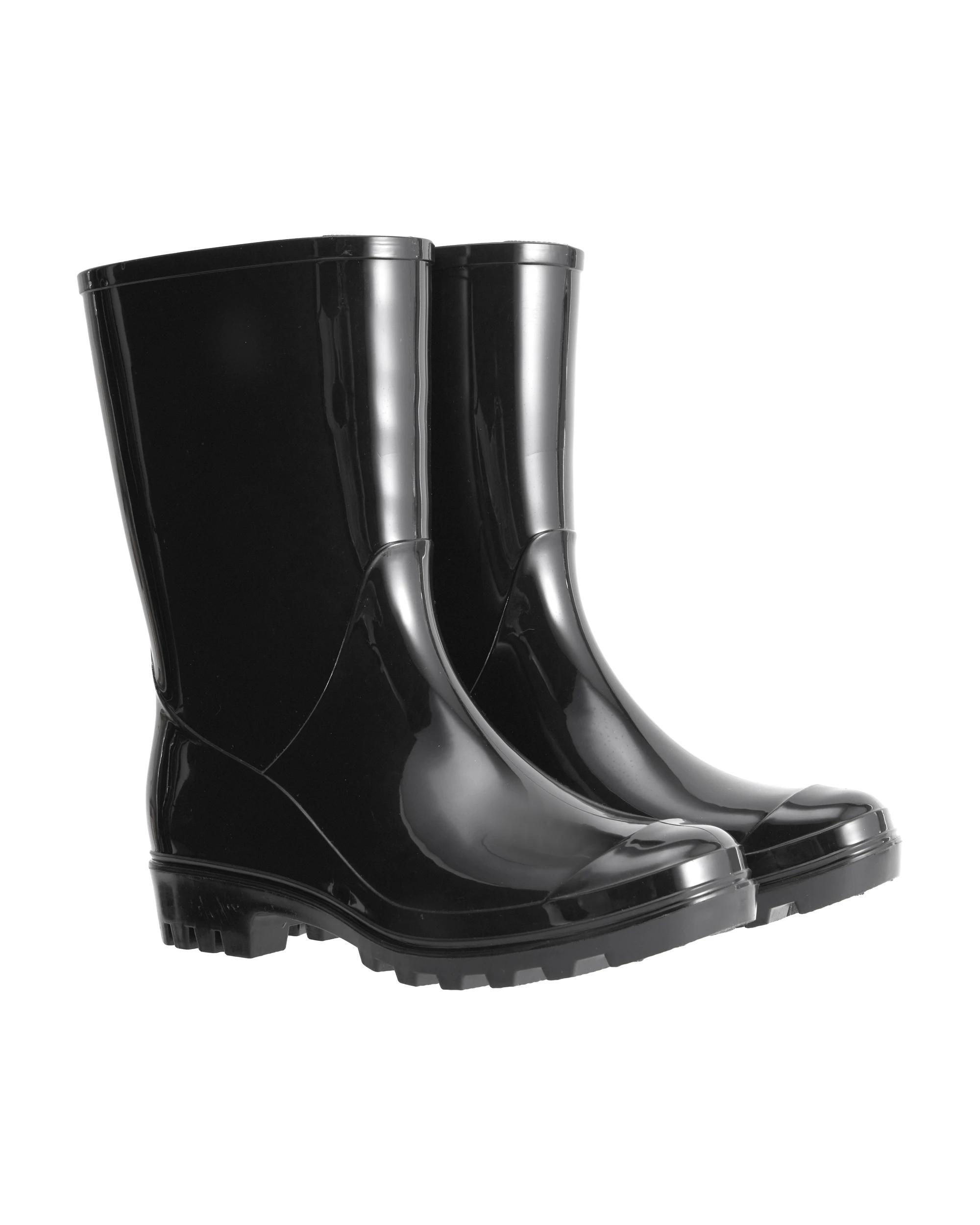 4 Tall Plain Rainboots Black, 4 of 4