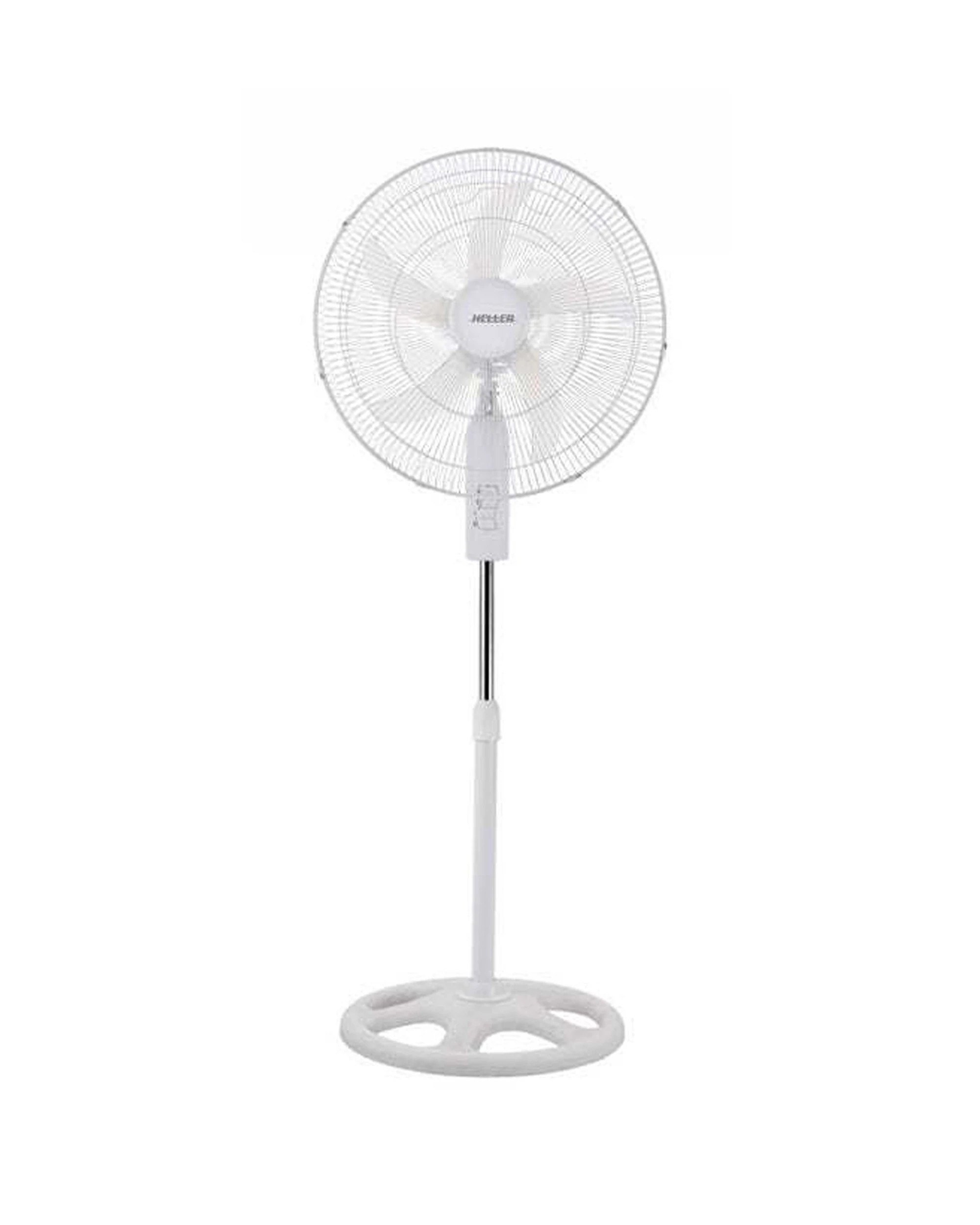 2 Heller 50cm Adjustable Cooling Air Home/office Pedestal Fan 50w - White, 2 of 3