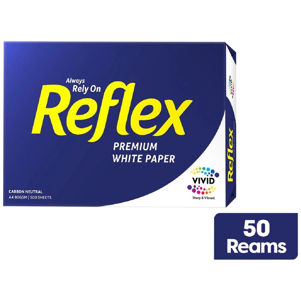 1 Reflex Carbon Neutral 80gsm A4 Copy Paper 50 Ream Half Pallet, 1 of 2