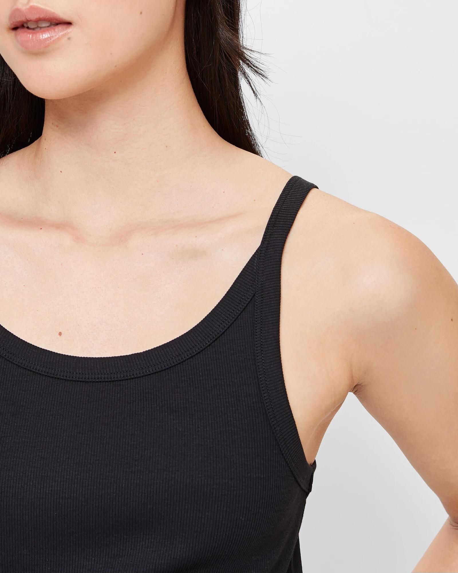 5 Target Australian Cotton Rib Cami BLACK, 5 of 10