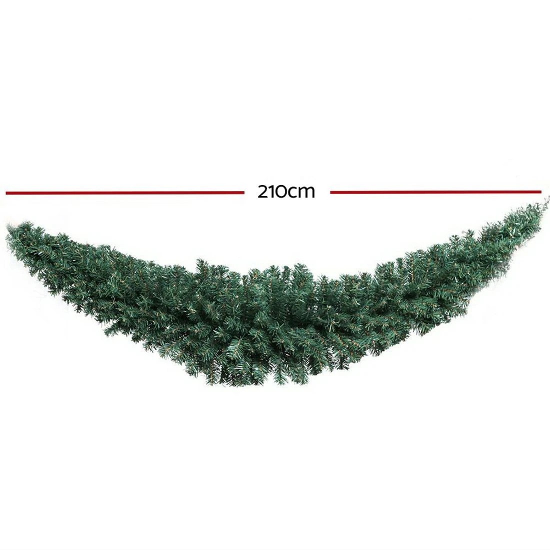 2 Jingle Jollys 2.1m Christmas Garland Xmas Decorations Green Wedding Party
 - green, 2 of 7