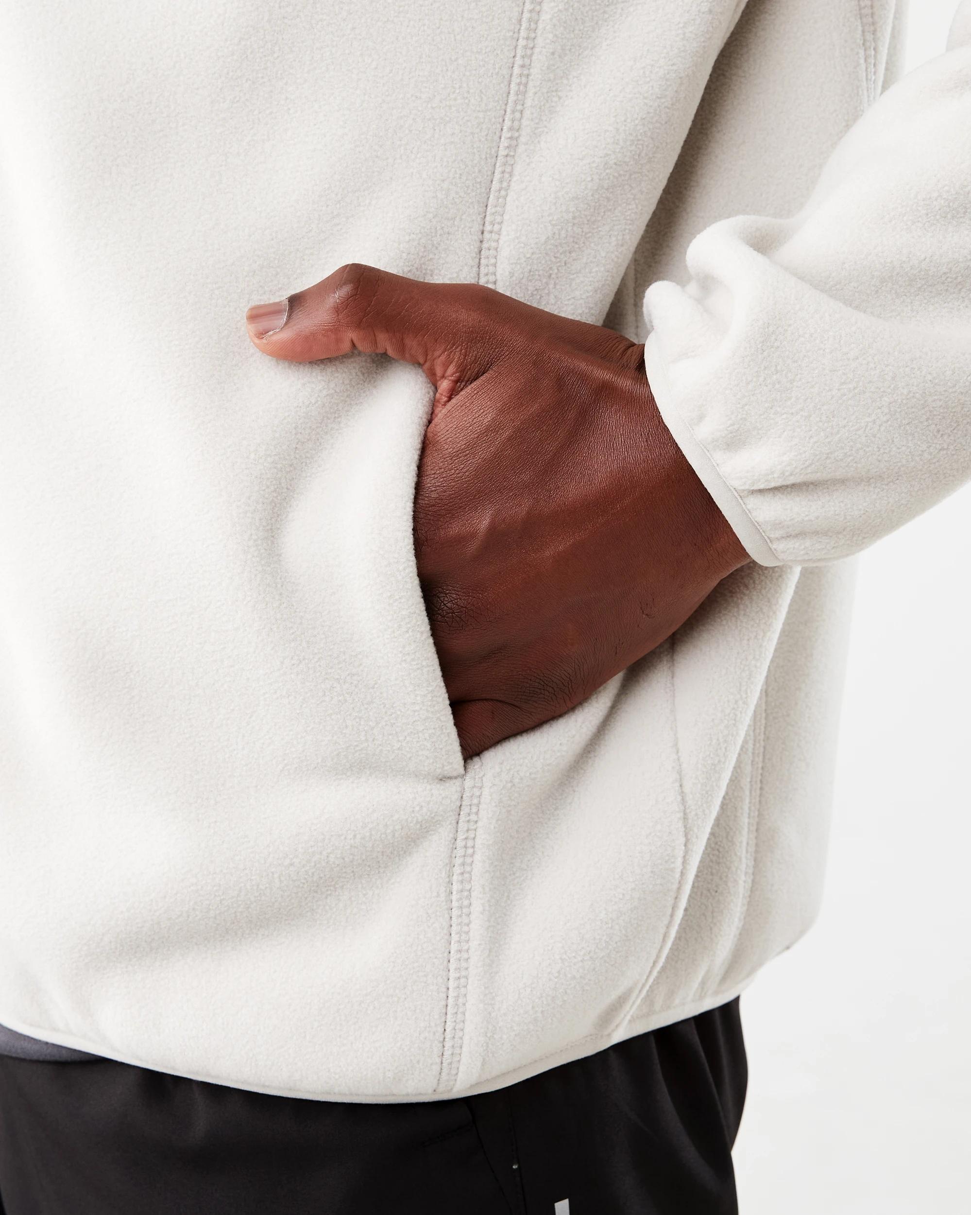 8 Active Mens Polar Fleece Full Zip Hoodie Lunar Grey, 8 of 8