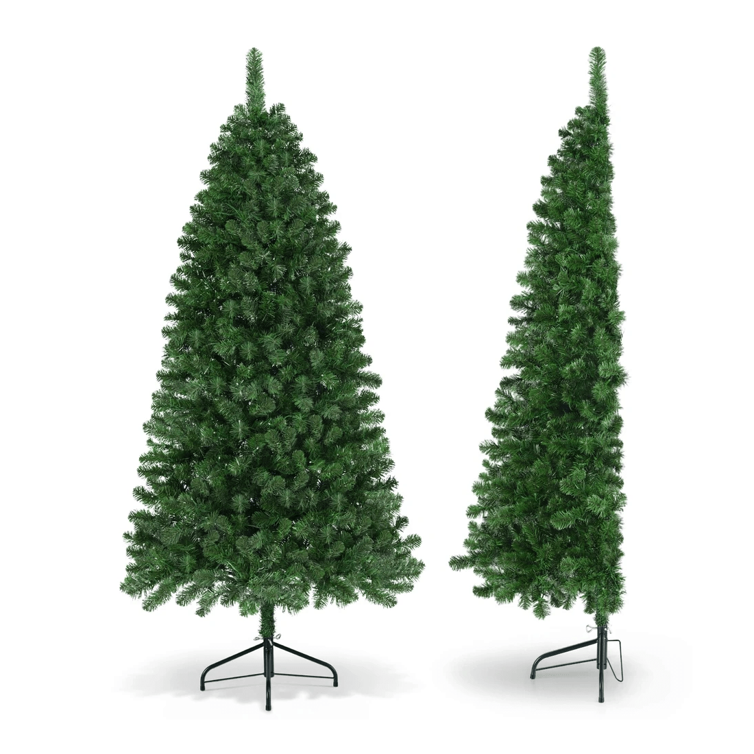 1 Jingle Jollys Christmas Tree 1.8M LED Corner Xmas Tree Half 8 Modes Multi-color - Green, 1 of 7