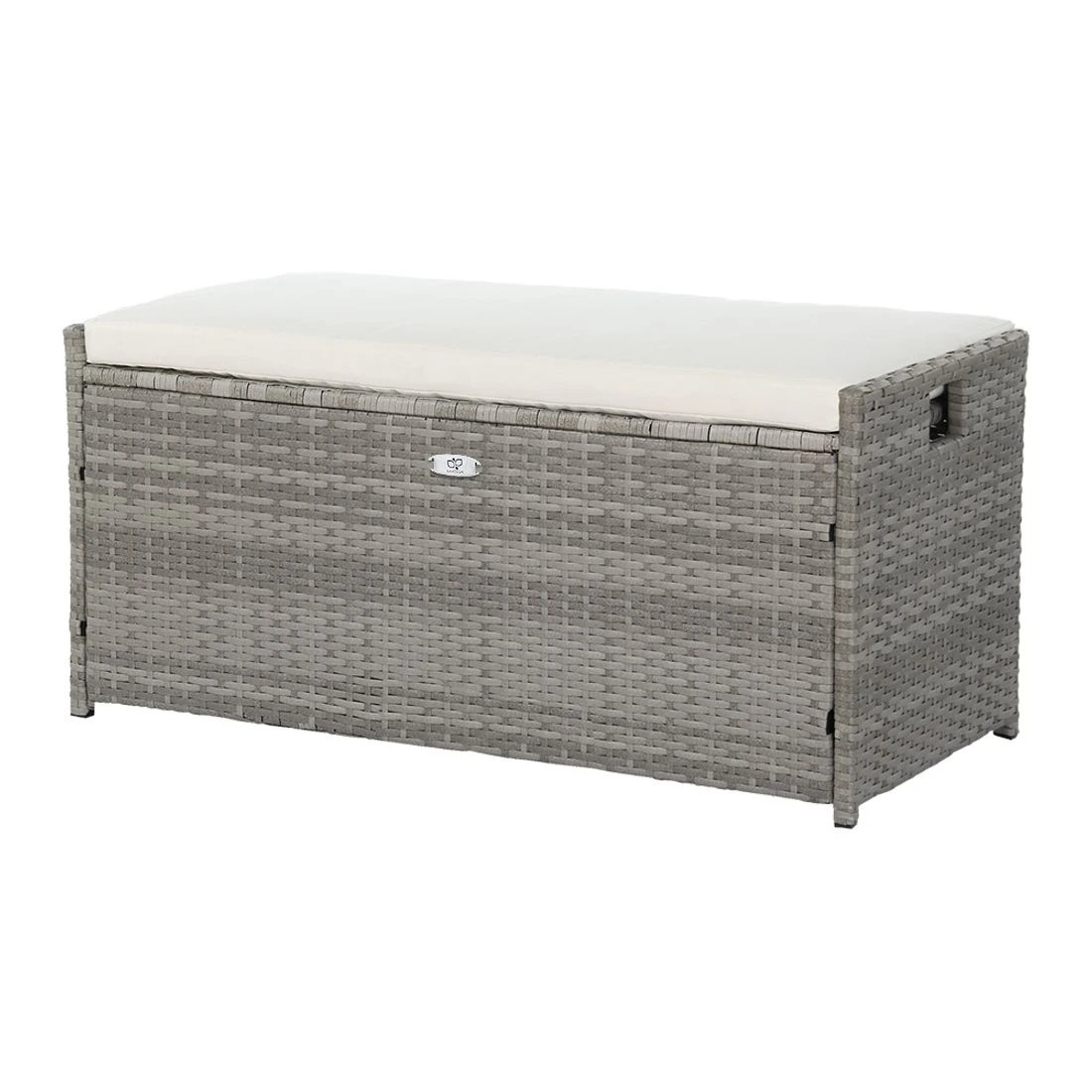 1 Gardeon Outdoor Storage Bench - Grey, 1 of 7