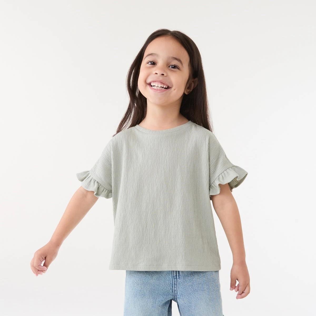 1 Short Sleeve Crinkle T-shirt AQUA GREY, 1 of 6