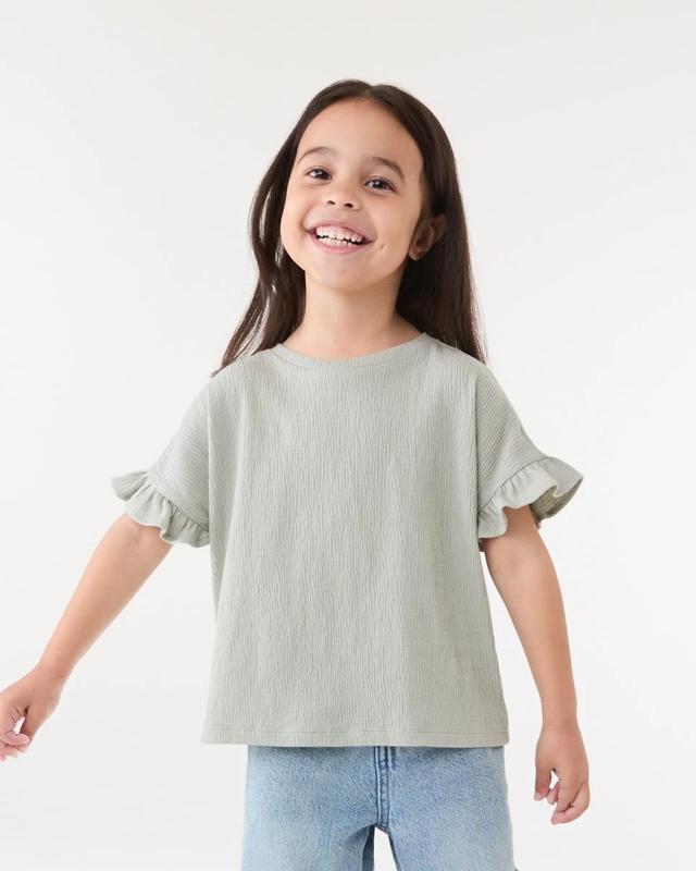 Short Sleeve Crinkle T-s