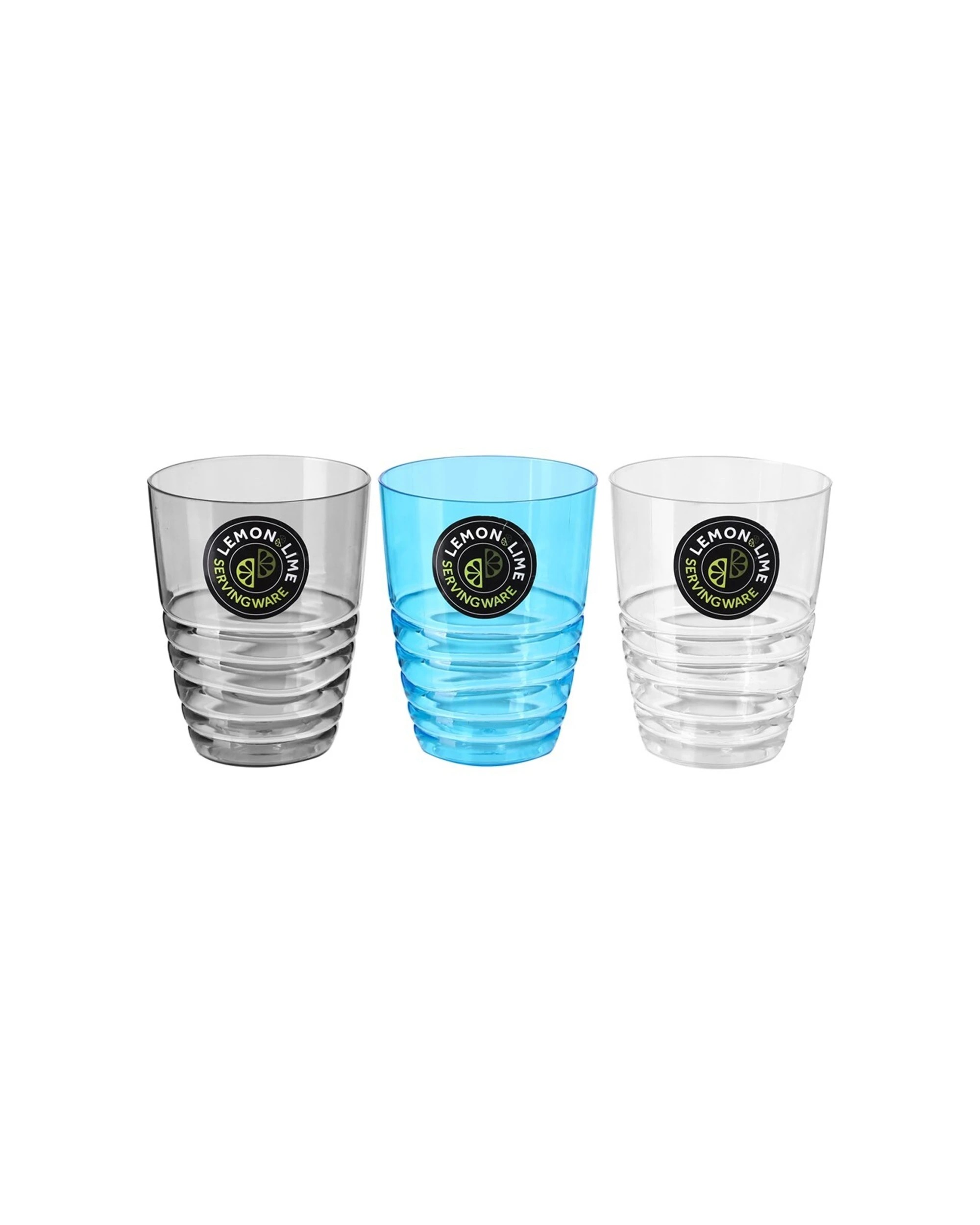 8 Lemon & Lime 6PK Wave Deco Tumbler 500Ml - Multi, 8 of 8