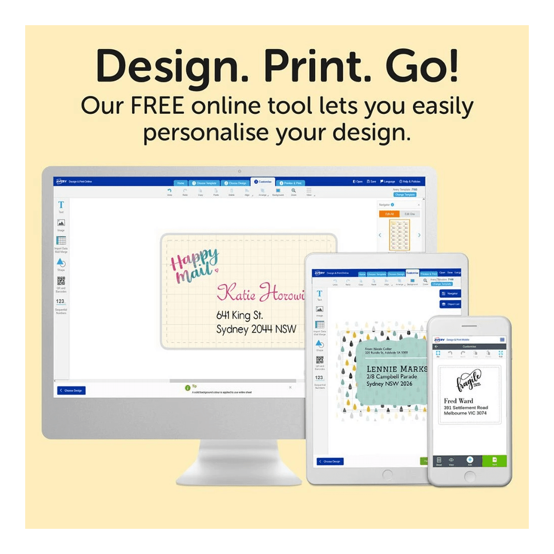 6 Avery Premium White Shipping Labels AveryEco A6 2UP 25 Sheets, 6 of 6