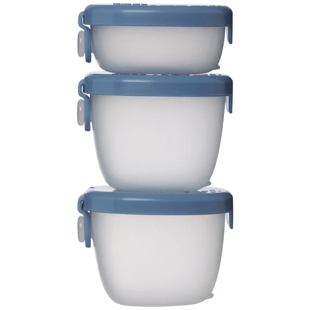 1 B.Box Leakproof Snack Tubs 3 Pack Ocean, 1 of 1