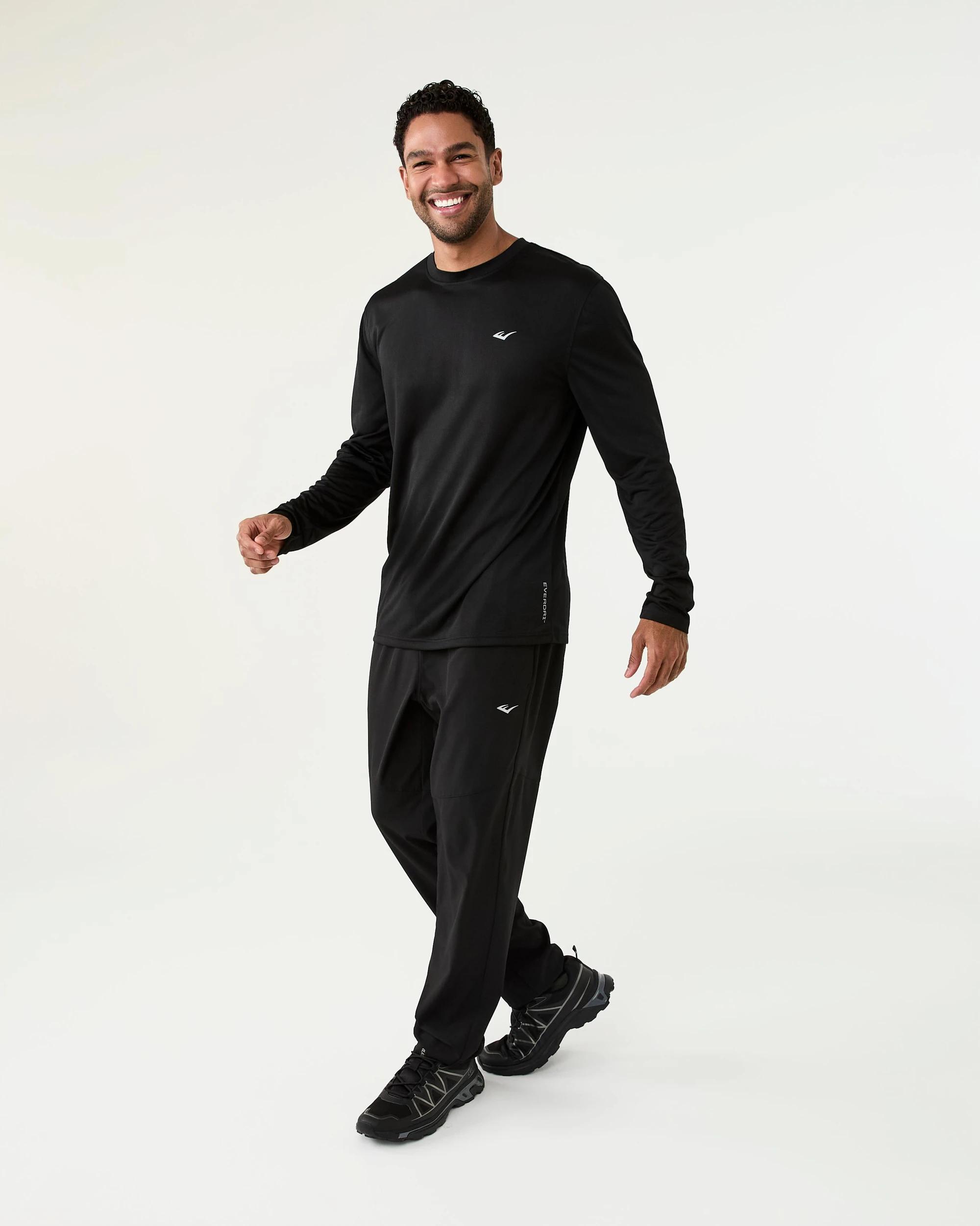 7 Everlast Mens Tech Woven Pants Black, 7 of 7