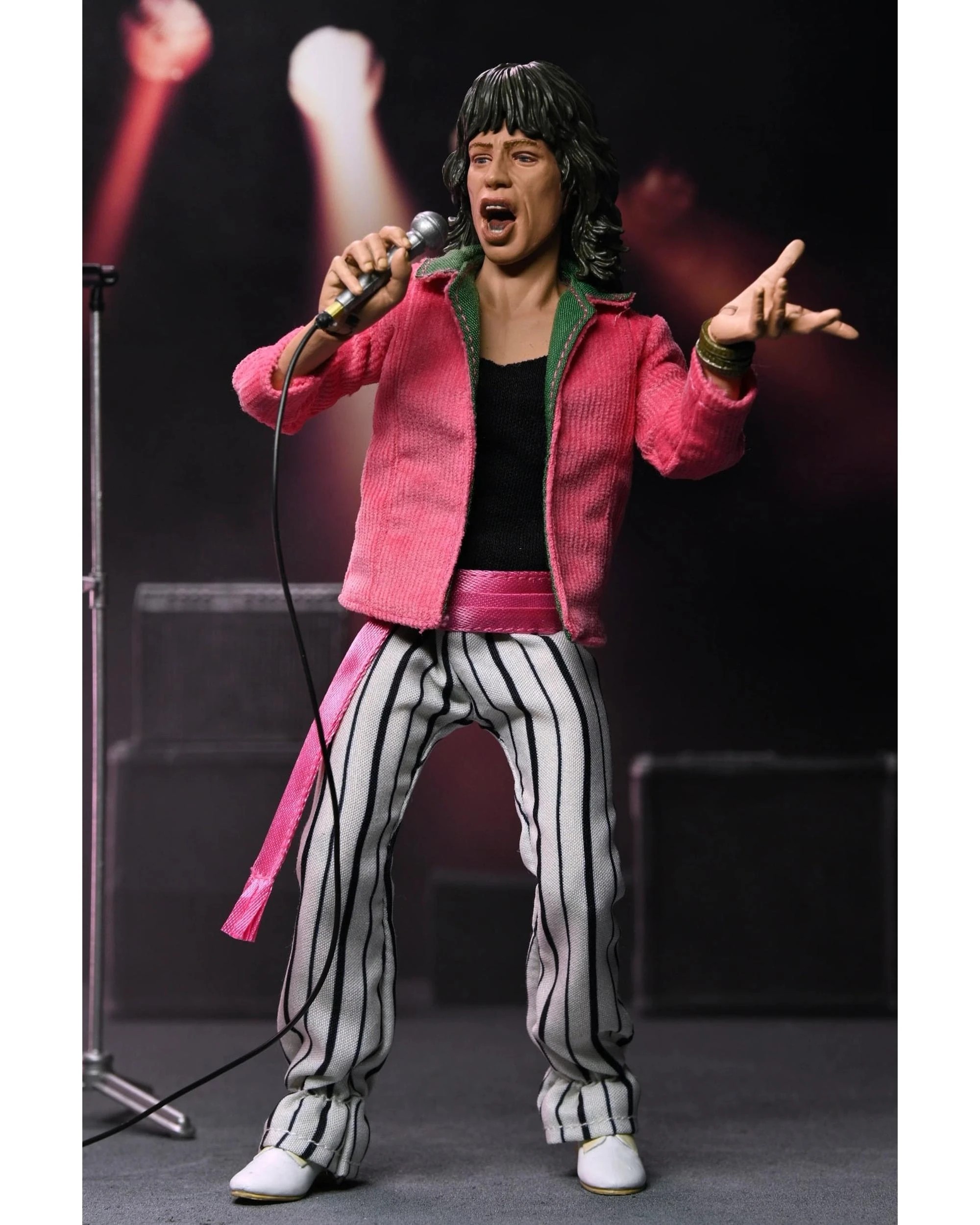 4 NECA The Rolling Stones Mick Jagger - 1975 -  8 inch Clothed Action Figure, 4 of 9