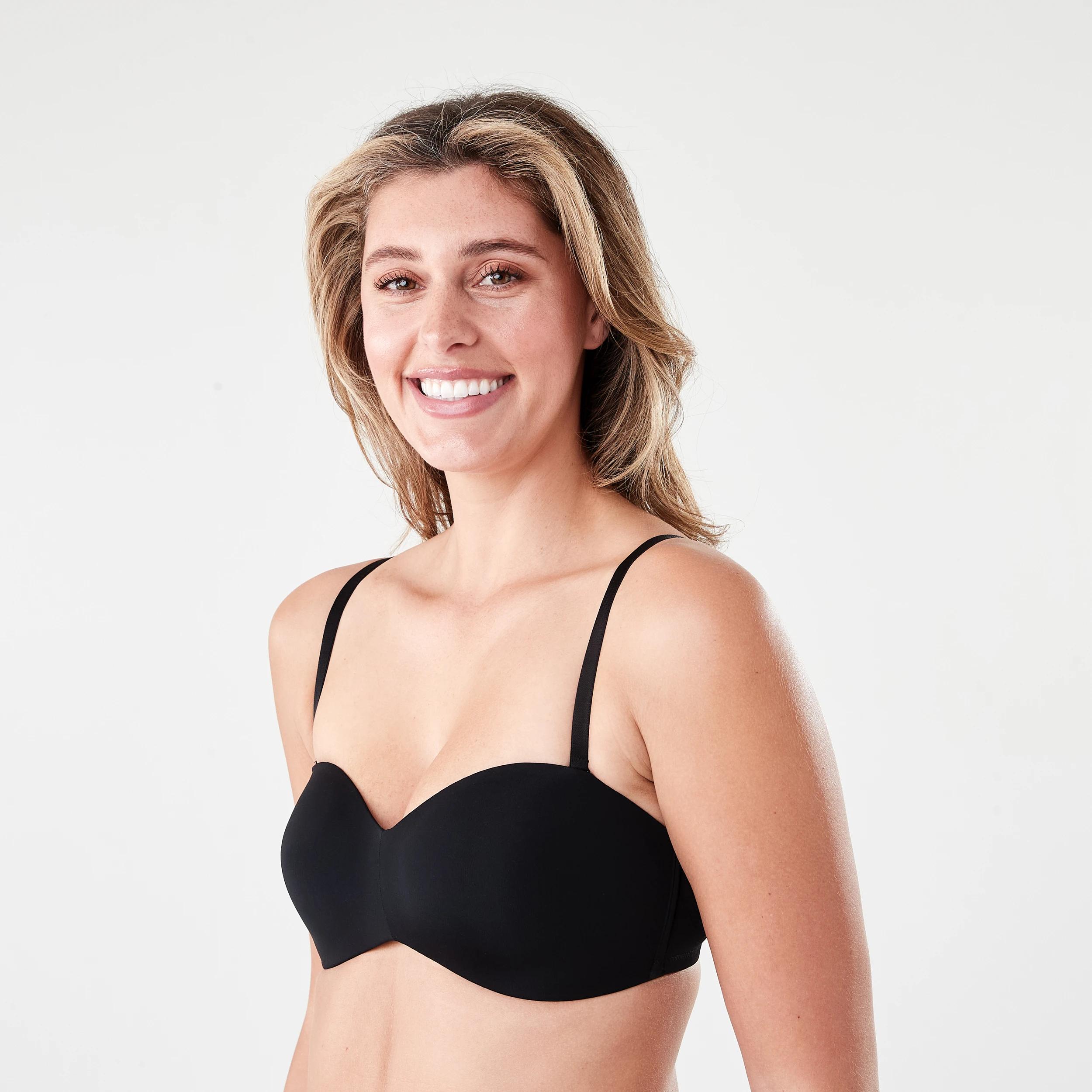 3 Wirefree Smooth Bandeau Bra BLACK, 3 of 7