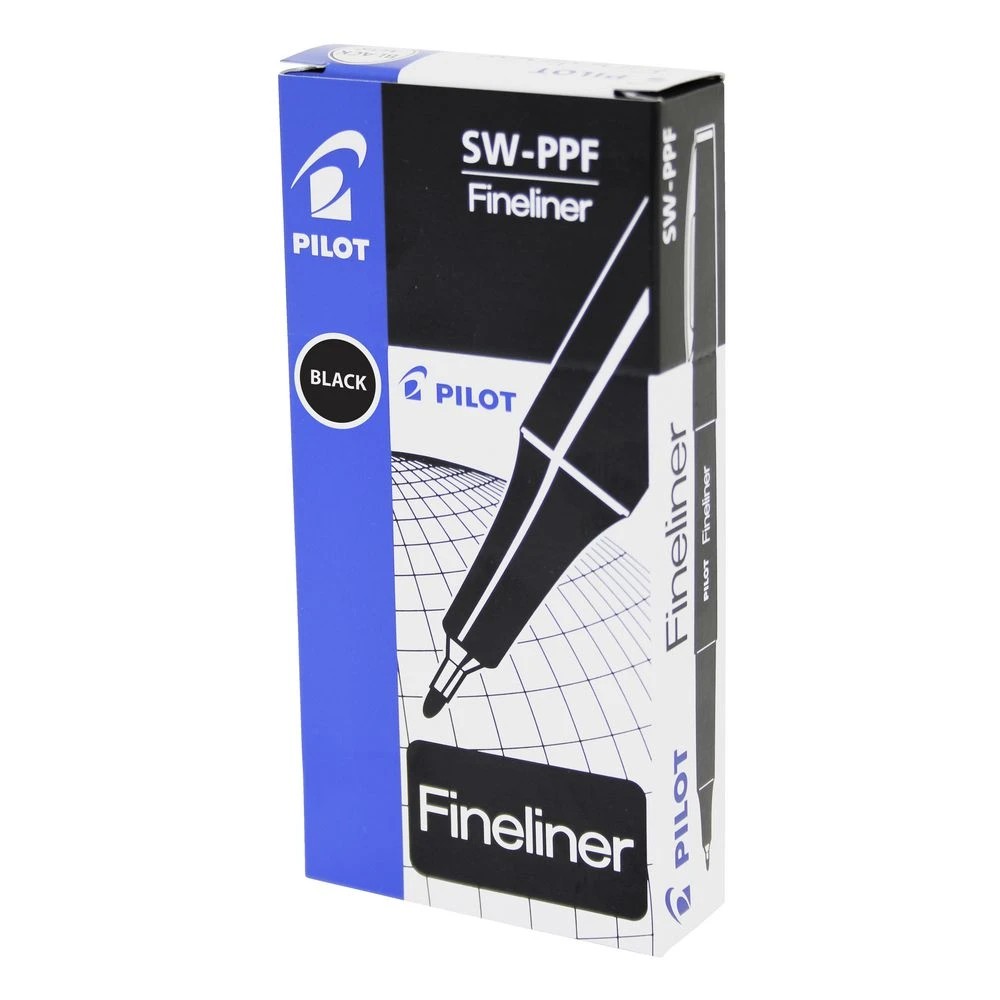 2 PILOT 0.4mm Fineliners Black 12 Pack, 2 of 2