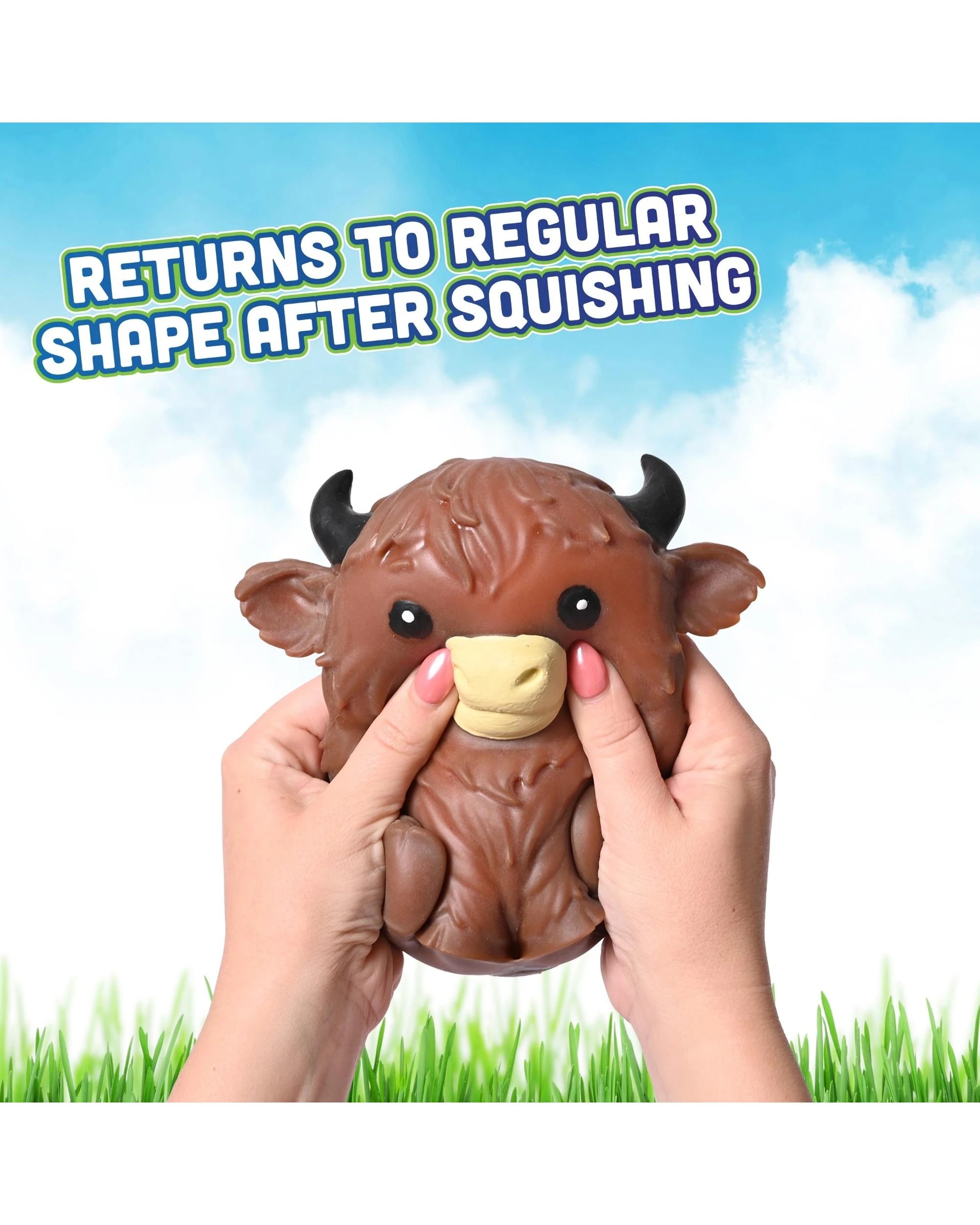 5 Sunny Days Highland Cow Squish Assortment, 5 of 6