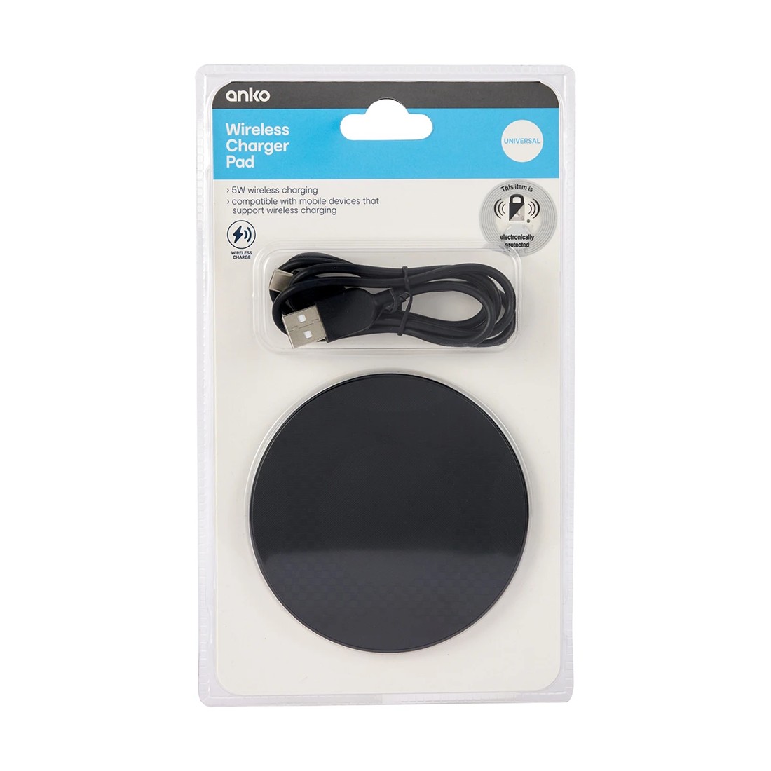 7 5W Wireless Charger Pad - Black, 7 of 7
