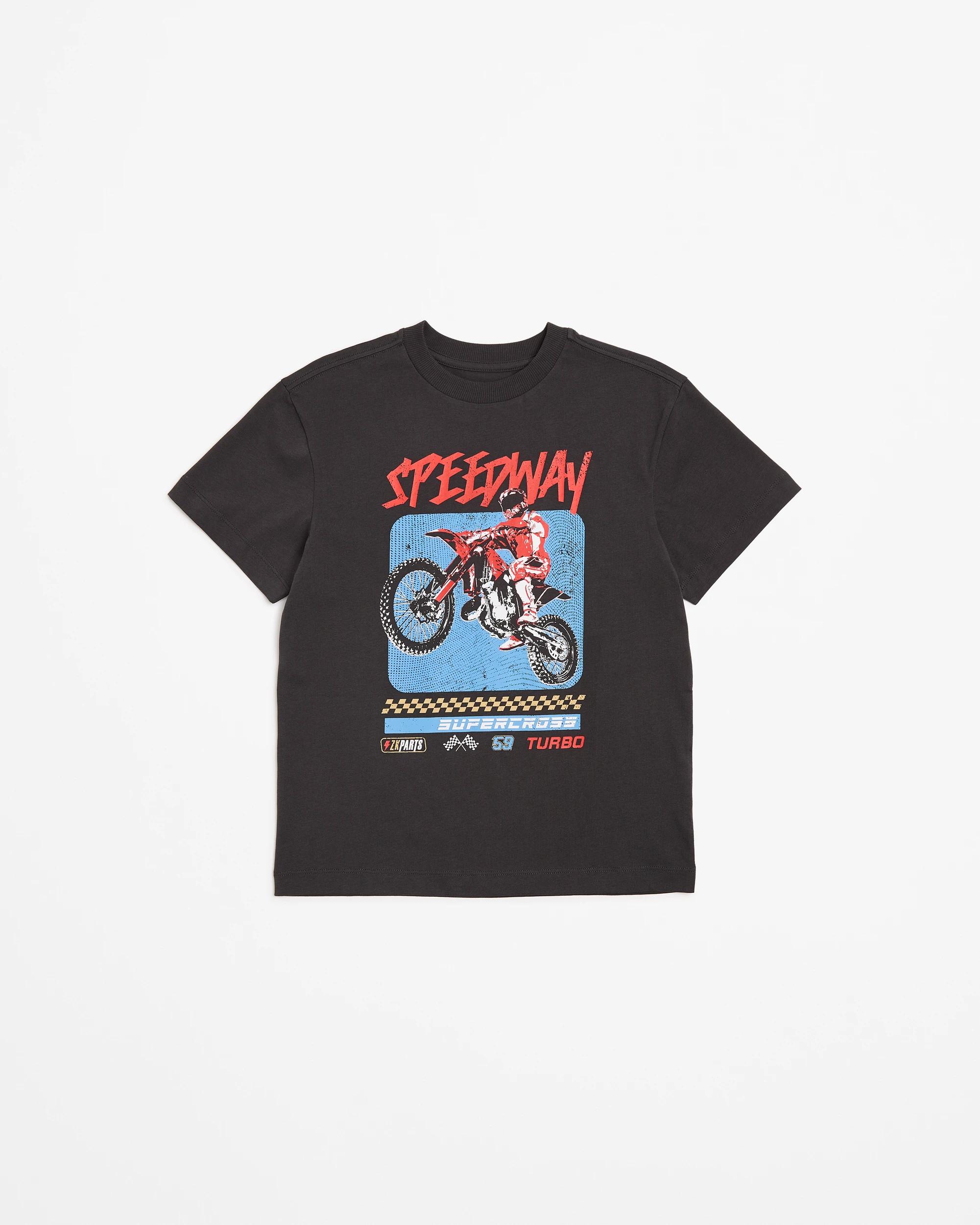 4 Target Australian Cotton Print T-shirt CHARCOAL, 4 of 5