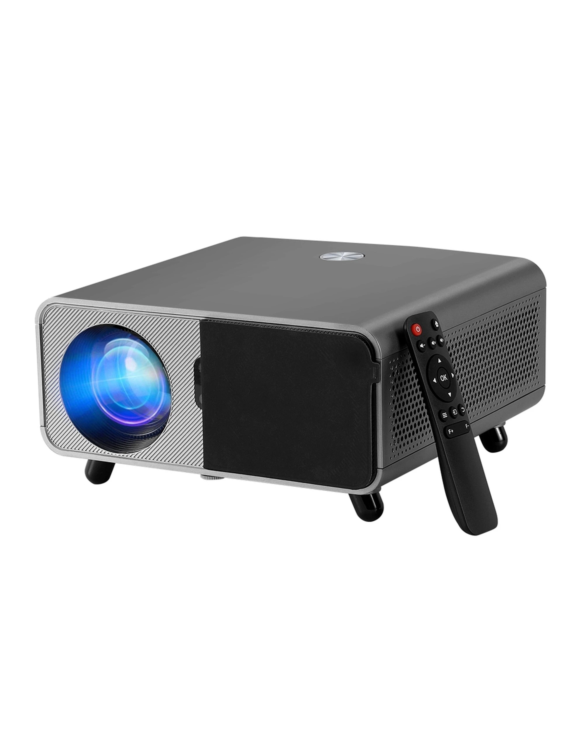 1 Devanti Portable Wifi Video Projector 4K 2.4G/5G Home Theater HDMI 1080P - Black, 1 of 6