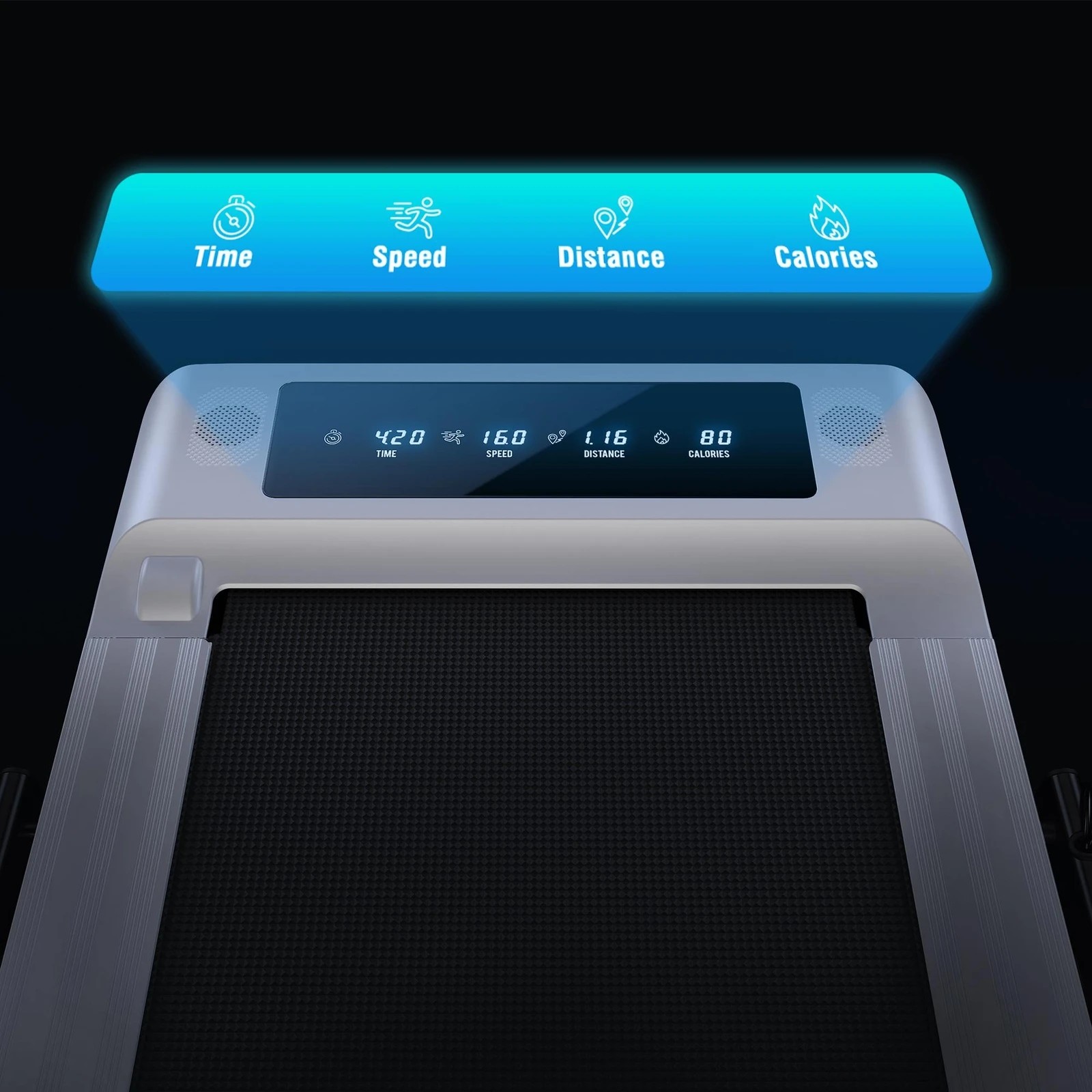 5 Black Lord Treadmill 2 IN 1 Electric Walking Pad Hydraulic Foldable 40cm Belt - White, 5 of 10