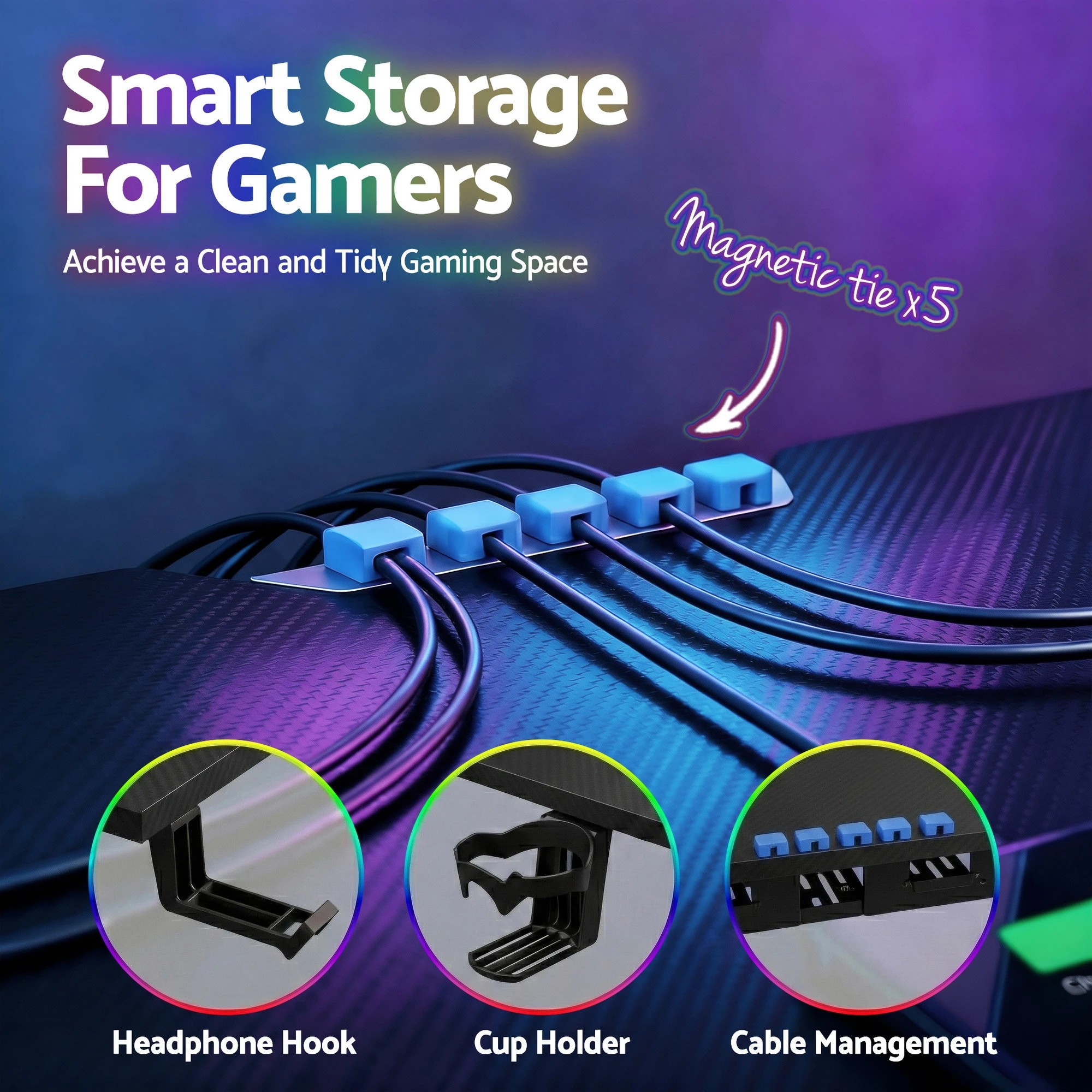 4 Artiss Electric Standing Desk Height Adjustable Gaming Desk Home Office 140cm - Black, 4 of 6