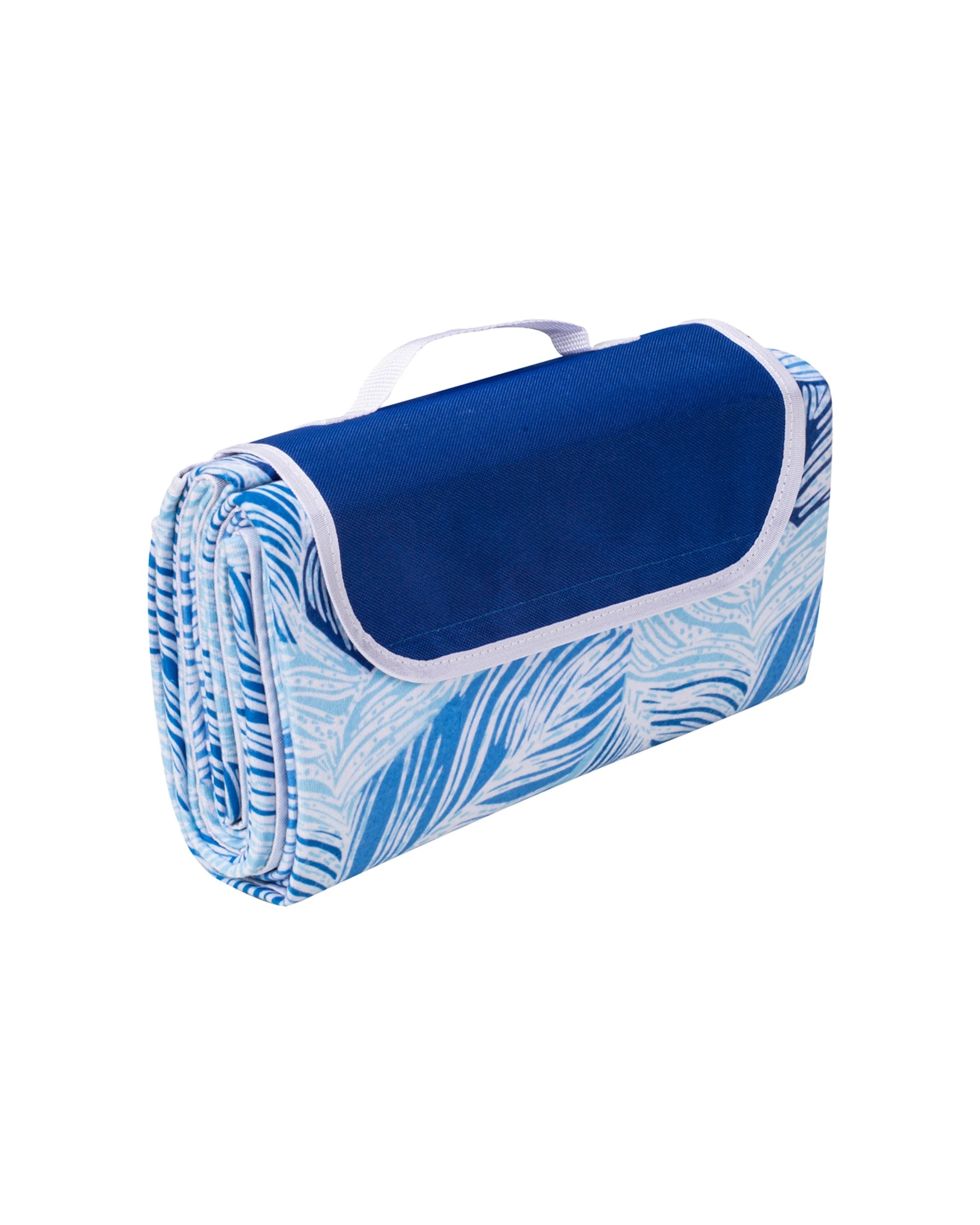 1 Porta Oceana Picnic 150cm Blanket Camping Outdoor Mat Water Resistant Coastal - Pattern, 1 of 3