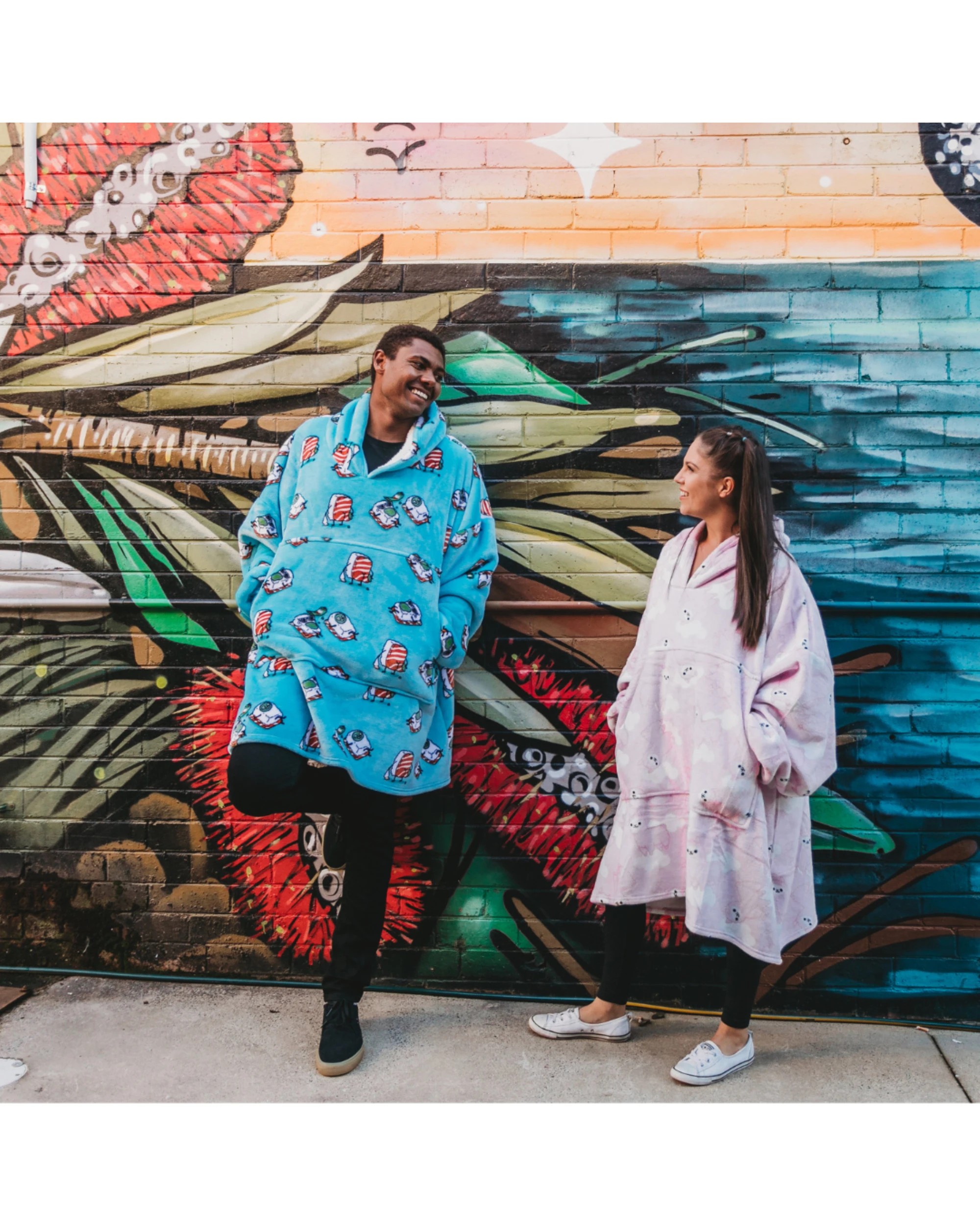 7 UGGO WEAR Giant Hoodie Wassupb Adult - ONE SIZE - Teal, 7 of 7