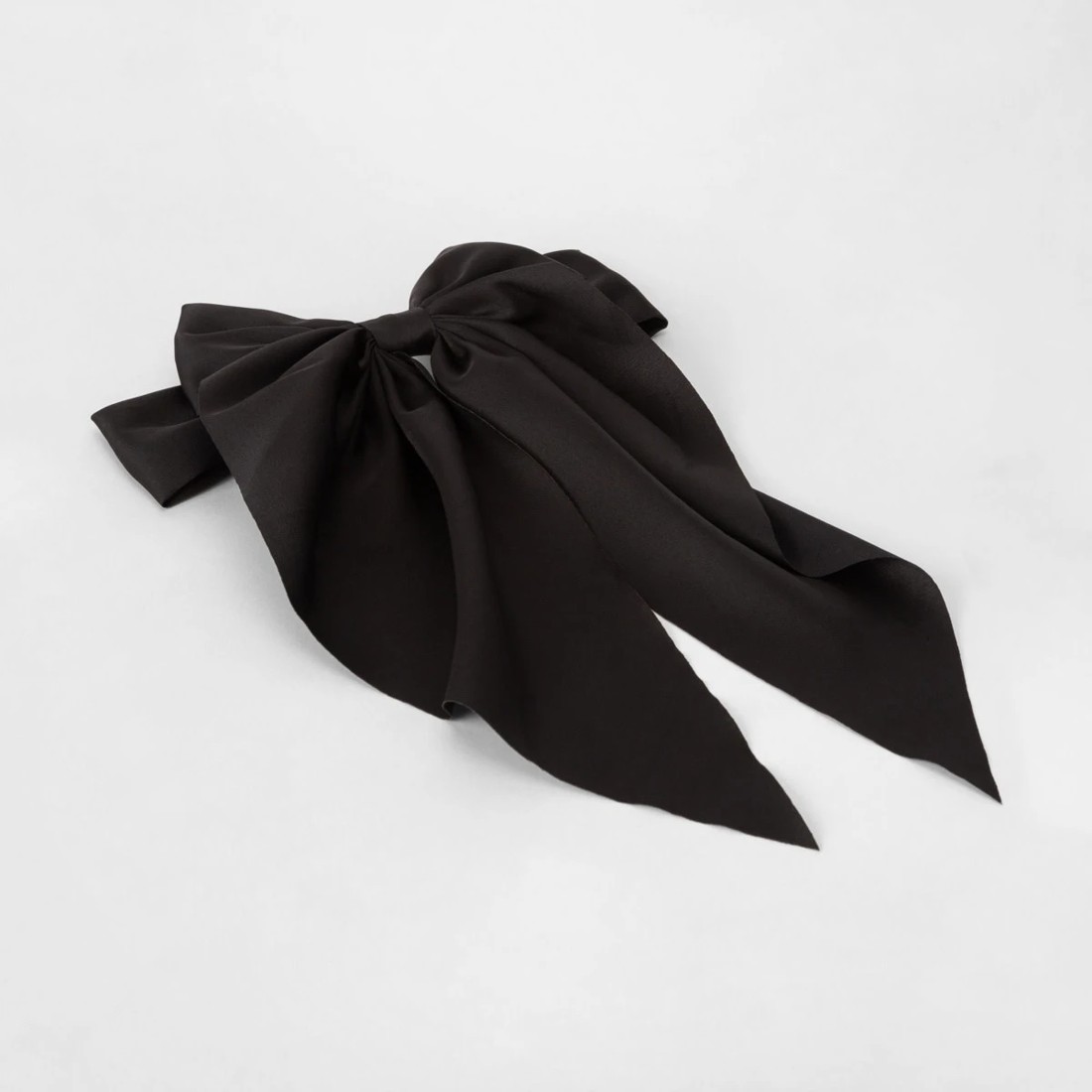 2 Black Barrette Large Bow Hair Clip, 2 of 6