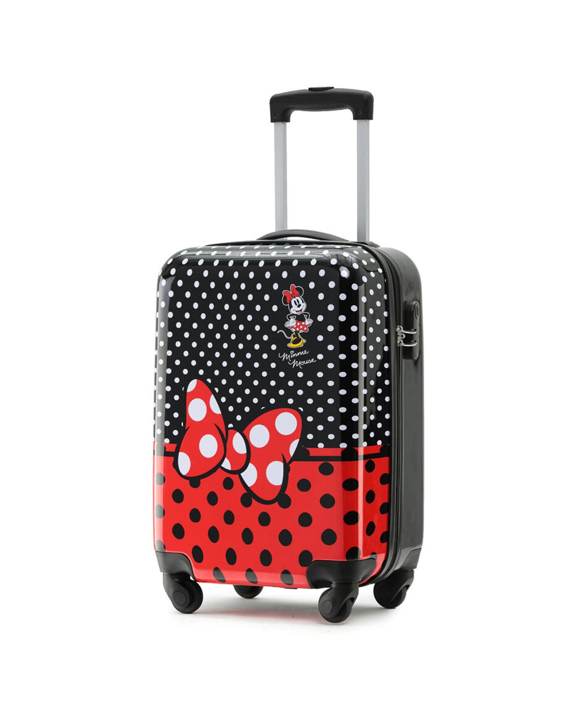 2 Disney 20 50Cm Minnie Mouse 4 Wheel Onboard Trolley Case Durable Hard Shell Adjustable Handle - Multi, 2 of 4