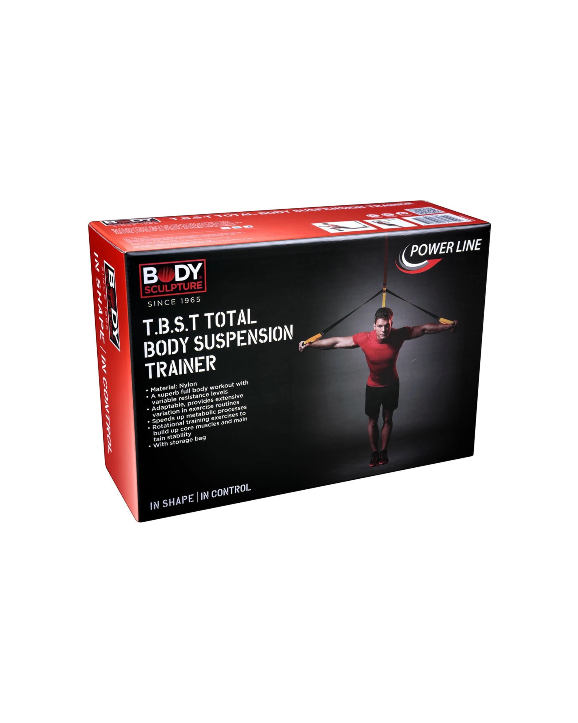 2 Body Sculpture Total Body Suspension Trainer With Carry Bag Nylon Straps - Multi, 2 of 5