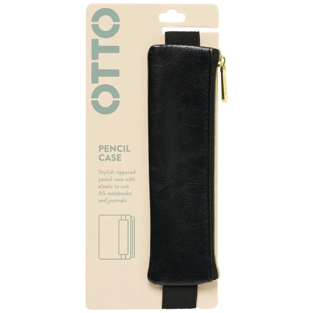 1 Otto Pencil Case with Elastic Charcoal, 1 of 2
