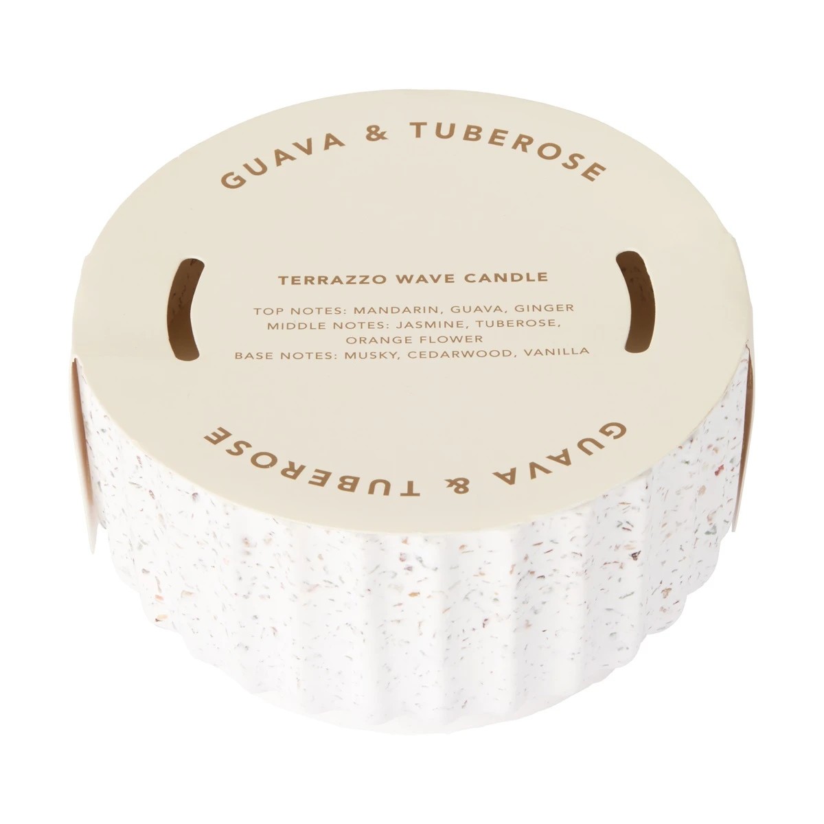 4 Guava and Tuberose Terrazzo Wave Candle, 4 of 4